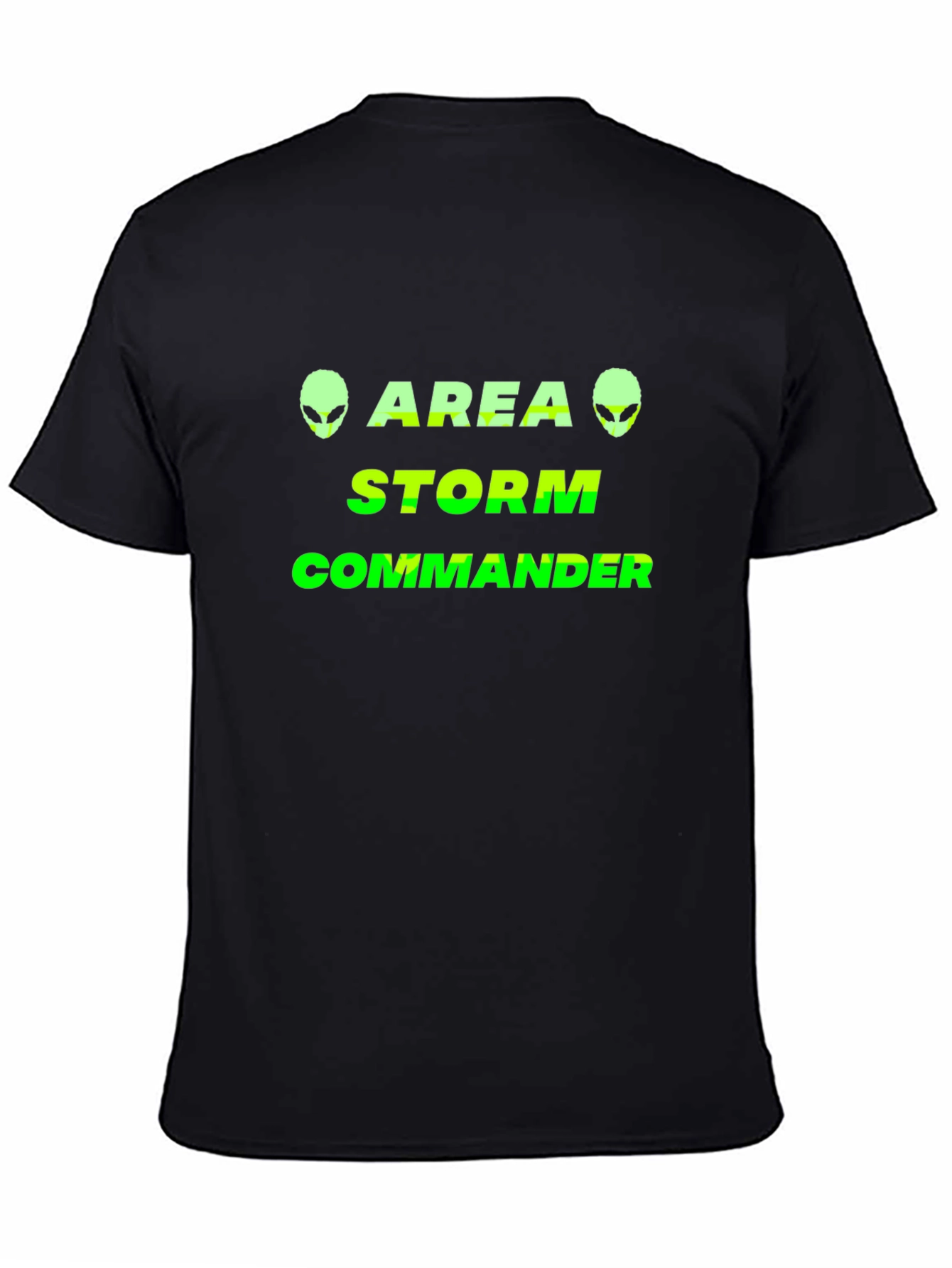 Area Storm Commander Black T-Shirt Alien Graphic