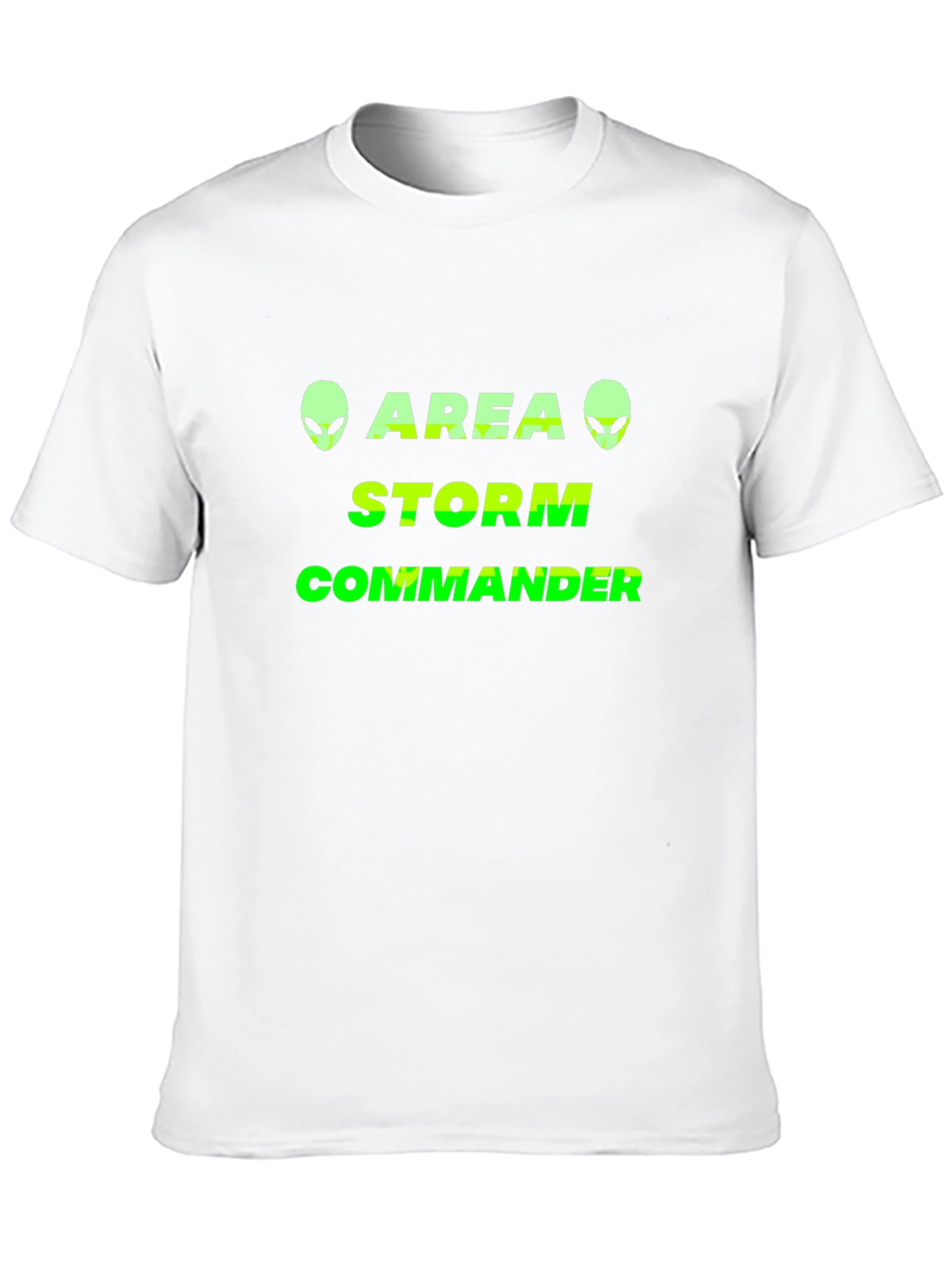 Area Storm Commander Black T-Shirt Alien Graphic