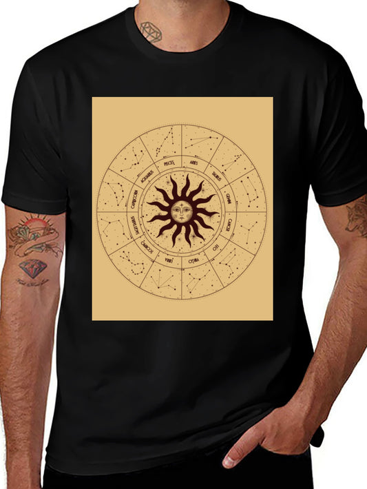 Astrology Zodiac Sign T-Shirt - Black