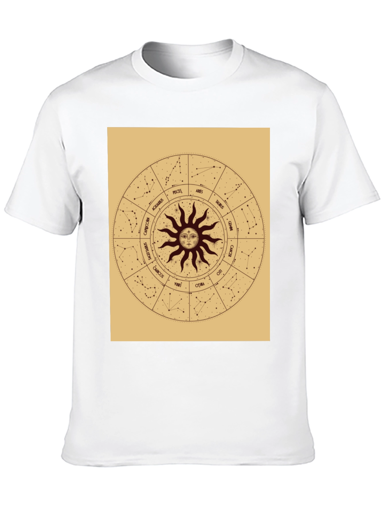 Astrology Zodiac Sign T-Shirt - Black