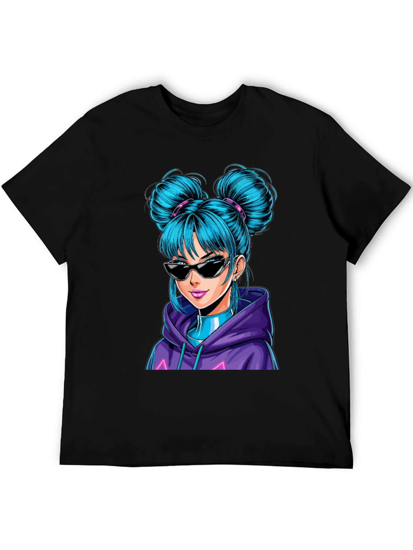 Anime Girl Graphic T-Shirt - Casual Cool Style