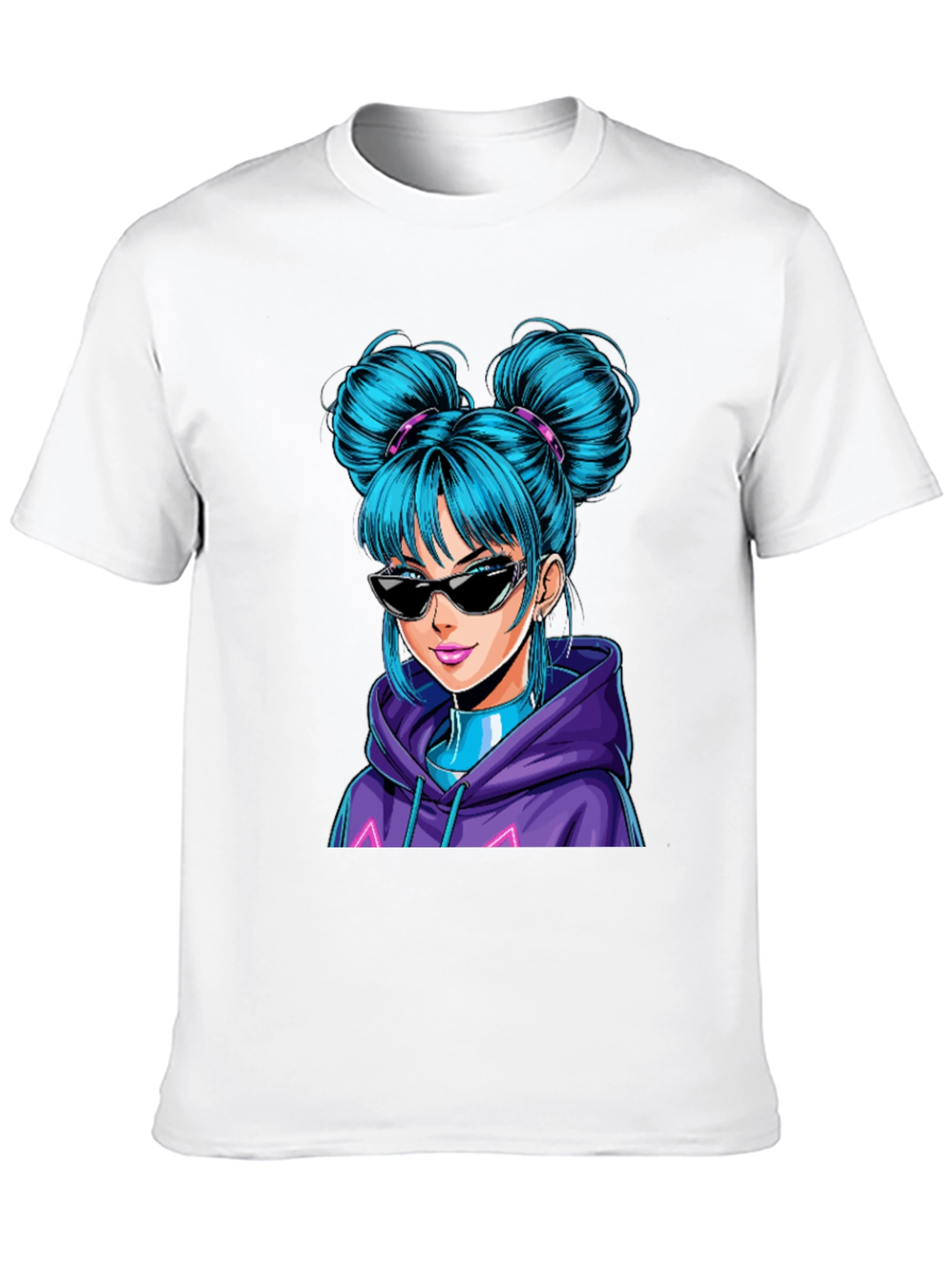 Anime Girl Graphic T-Shirt - Casual Cool Style