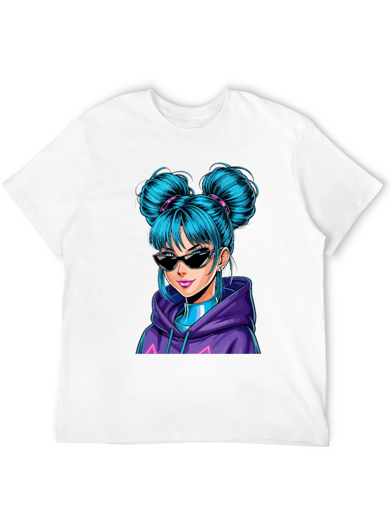 Anime Girl Graphic T-Shirt - Casual Cool Style