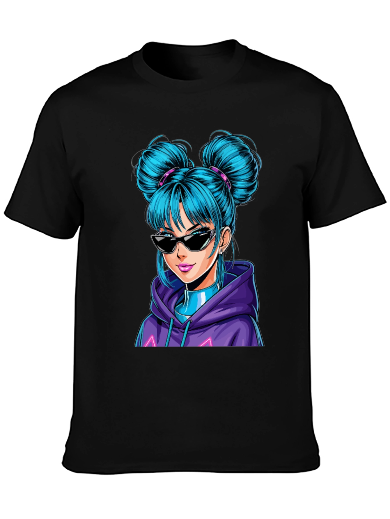 Anime Girl Graphic T-Shirt - Casual Cool Style