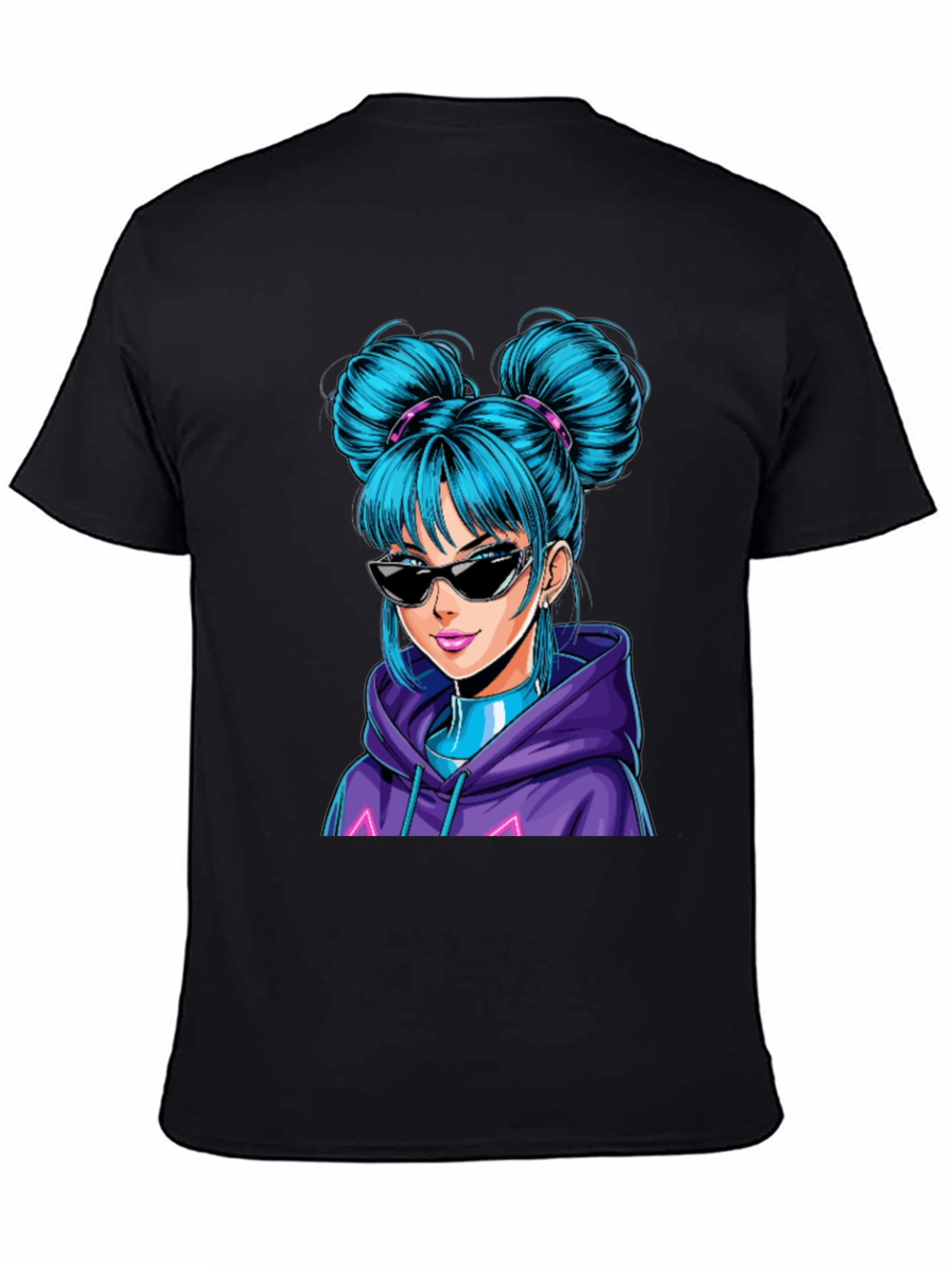 Anime Girl Graphic T-Shirt - Casual Cool Style