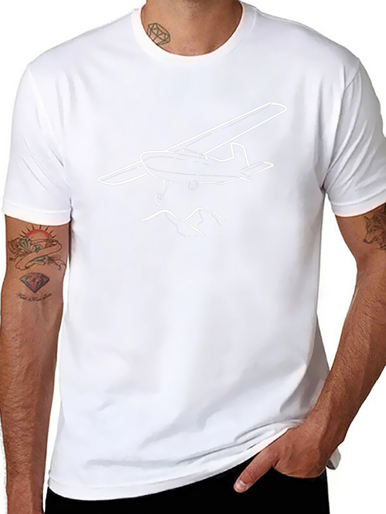 Airplane Graphic Tee - Fly High in Style
