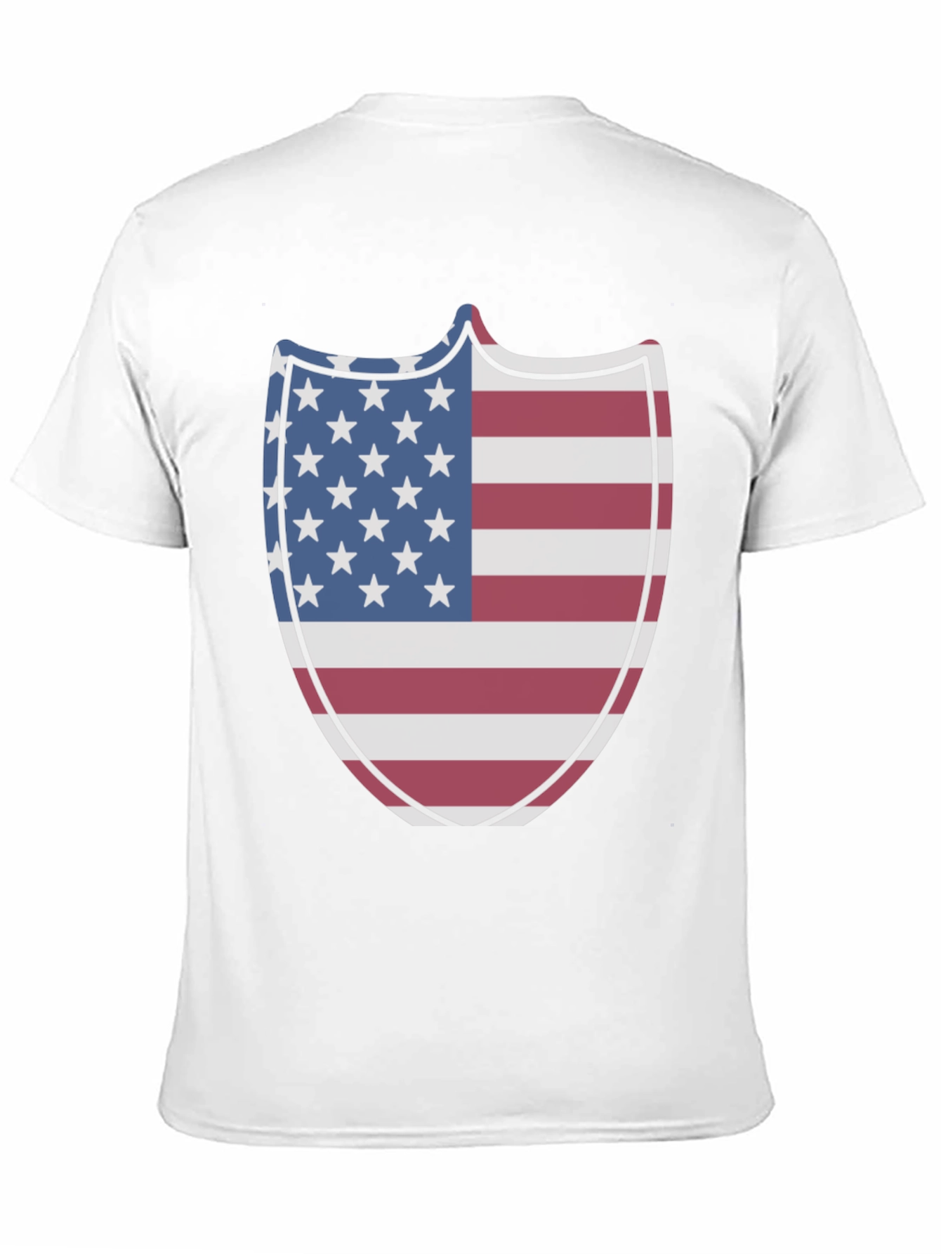 American Flag Shield Graphic Tee - Patriotic Pride