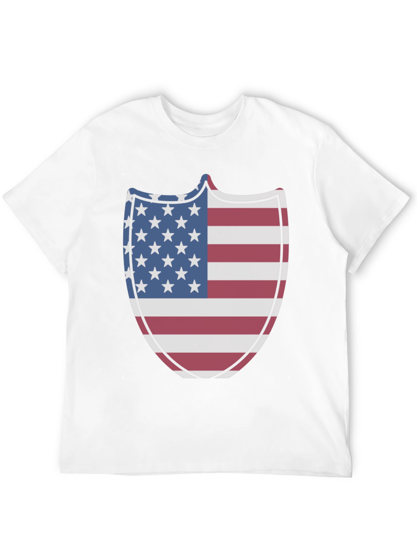 American Flag Shield Graphic Tee - Patriotic Pride