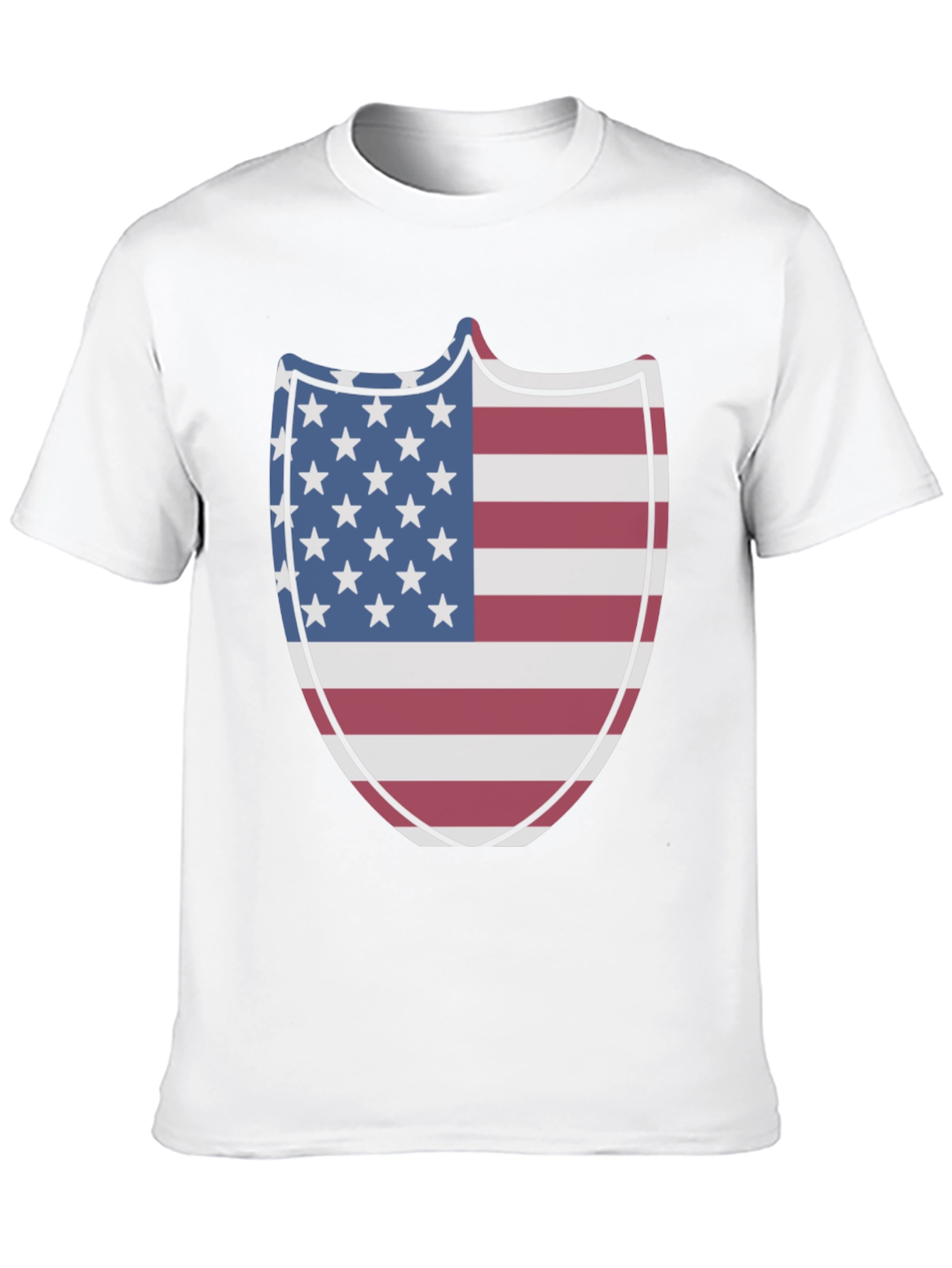 American Flag Shield Graphic Tee - Patriotic Pride