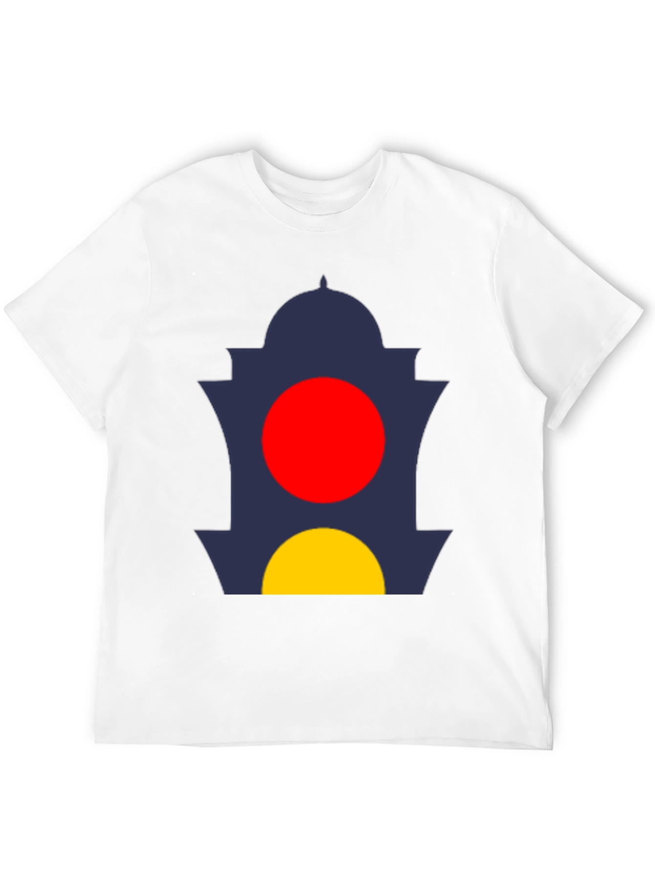 Abstract Design Tee: Graphic Print Black T-Shirt