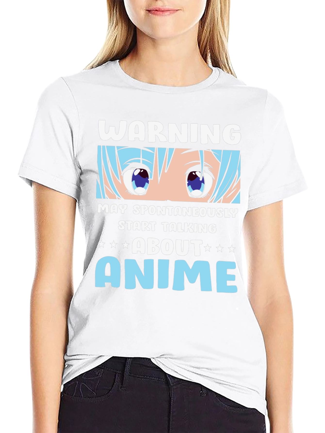 Warning Anime T-Shirt: May Spontaneously Talk About Anime