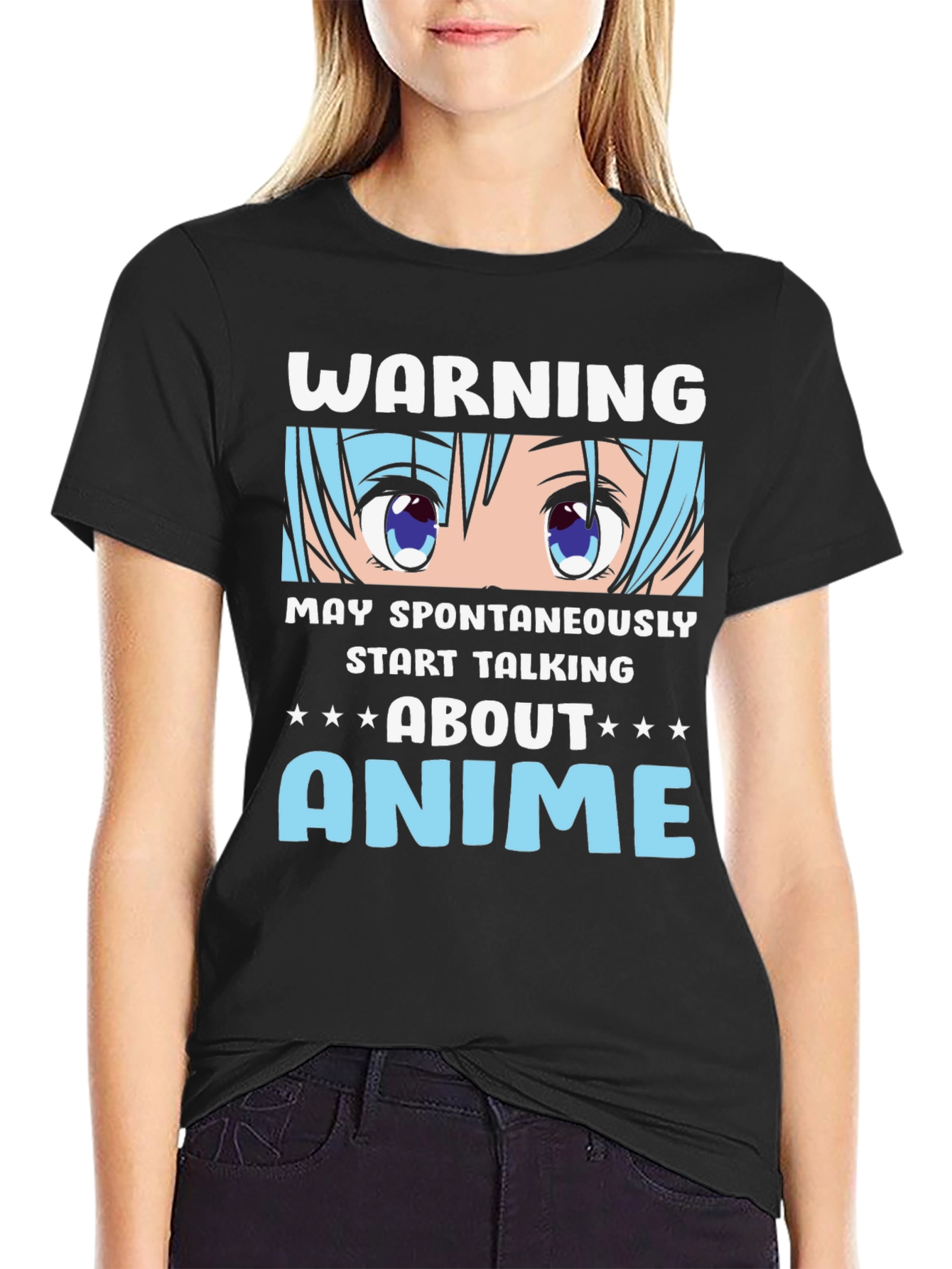 Warning Anime T-Shirt: May Spontaneously Talk About Anime
