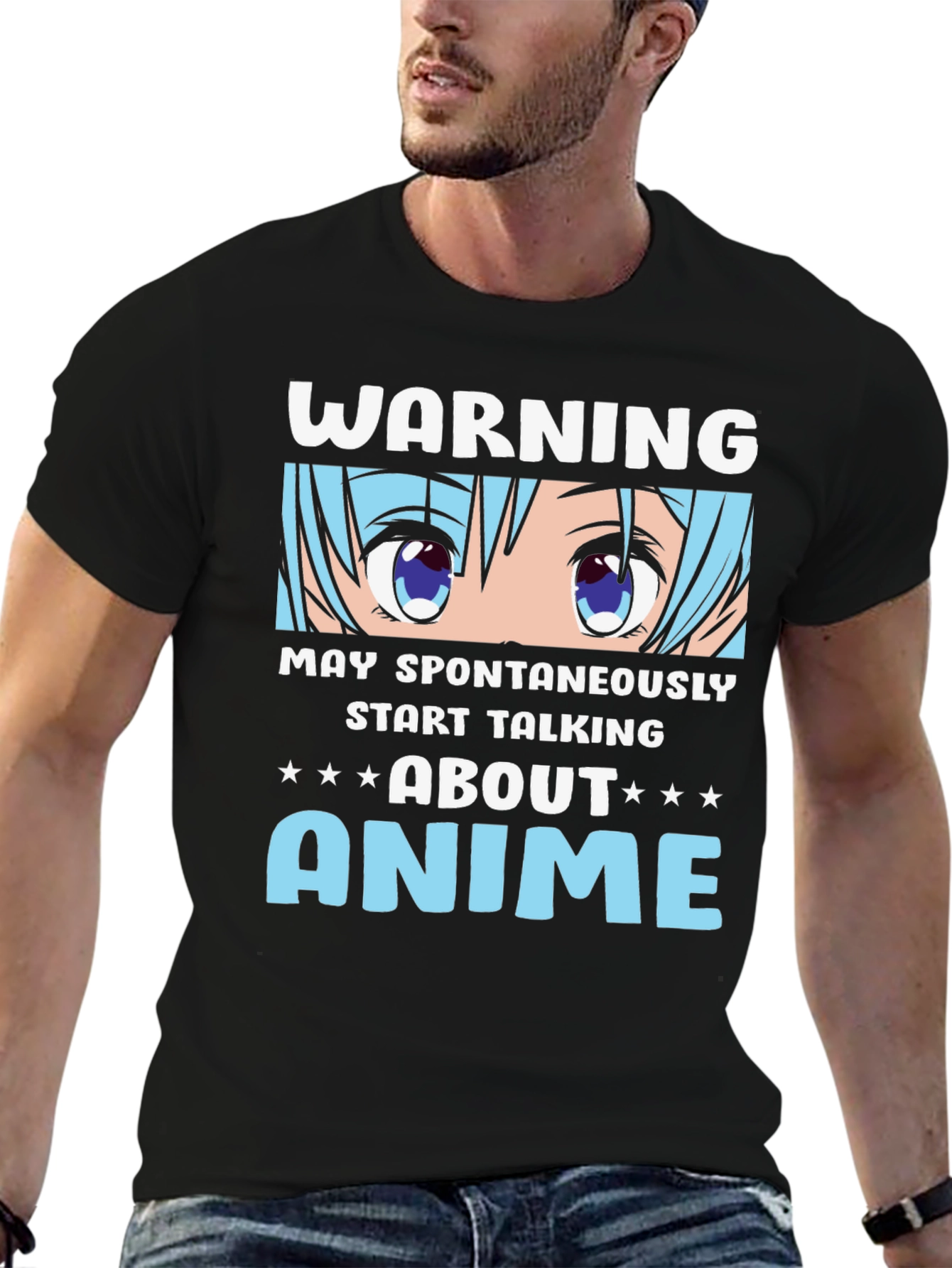 Warning Anime T-Shirt: May Spontaneously Talk About Anime