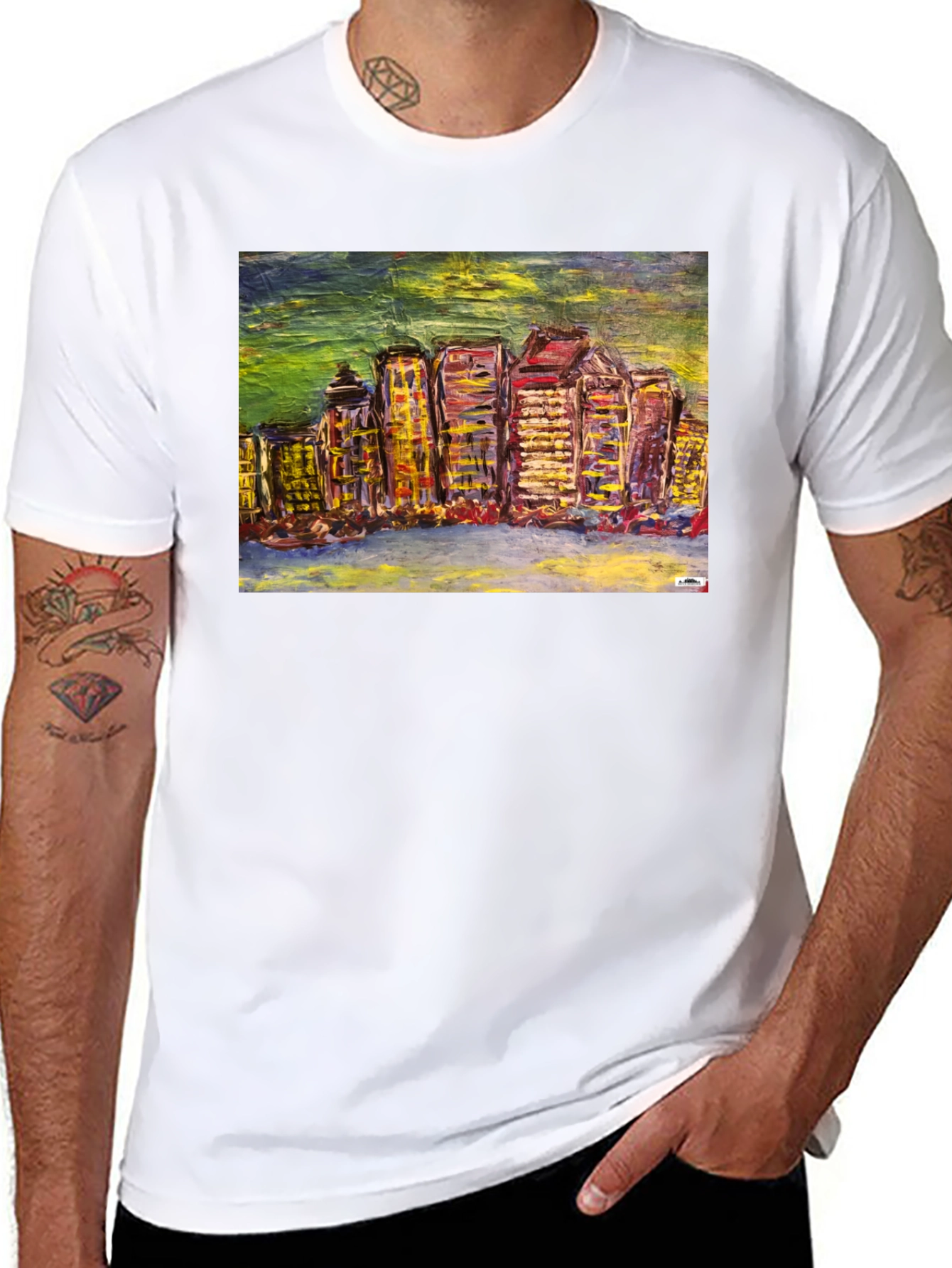 Abstract Cityscape T-Shirt