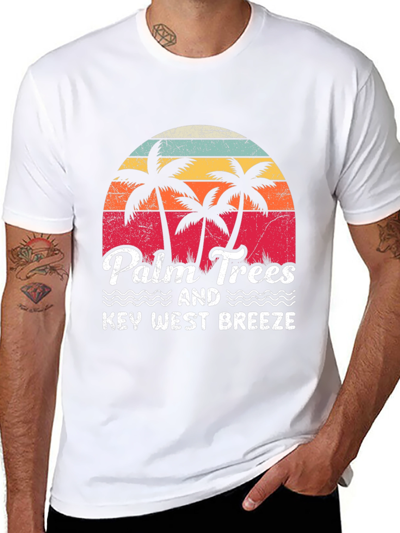 Palm Trees & Key West Breeze Graphic Tee