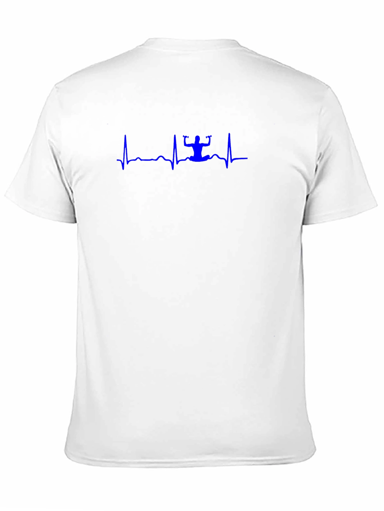 Yoga Heartbeat Graphic Tee - Soft Black Cotton Blend