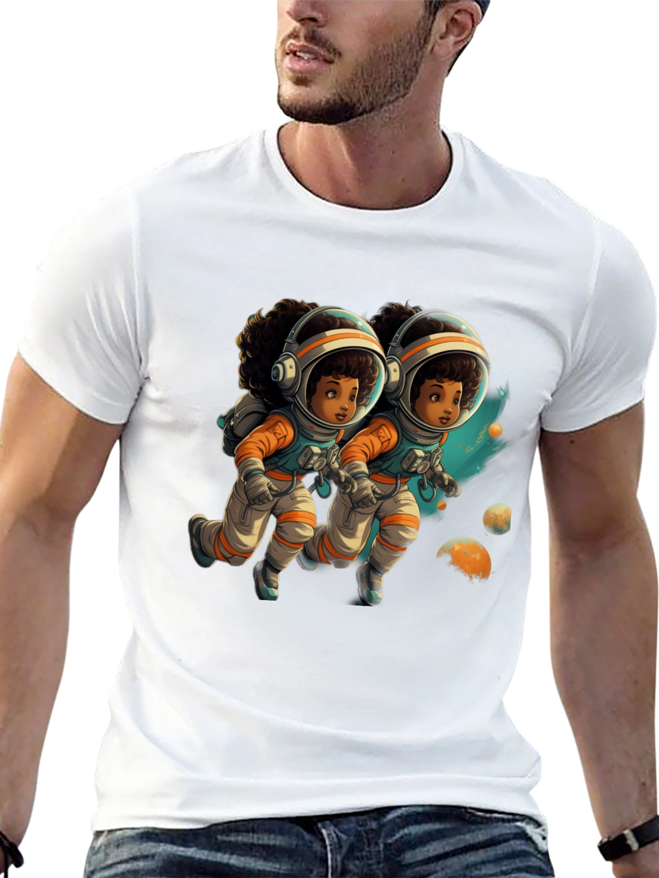 Astronaut Duo Graphic T-Shirt