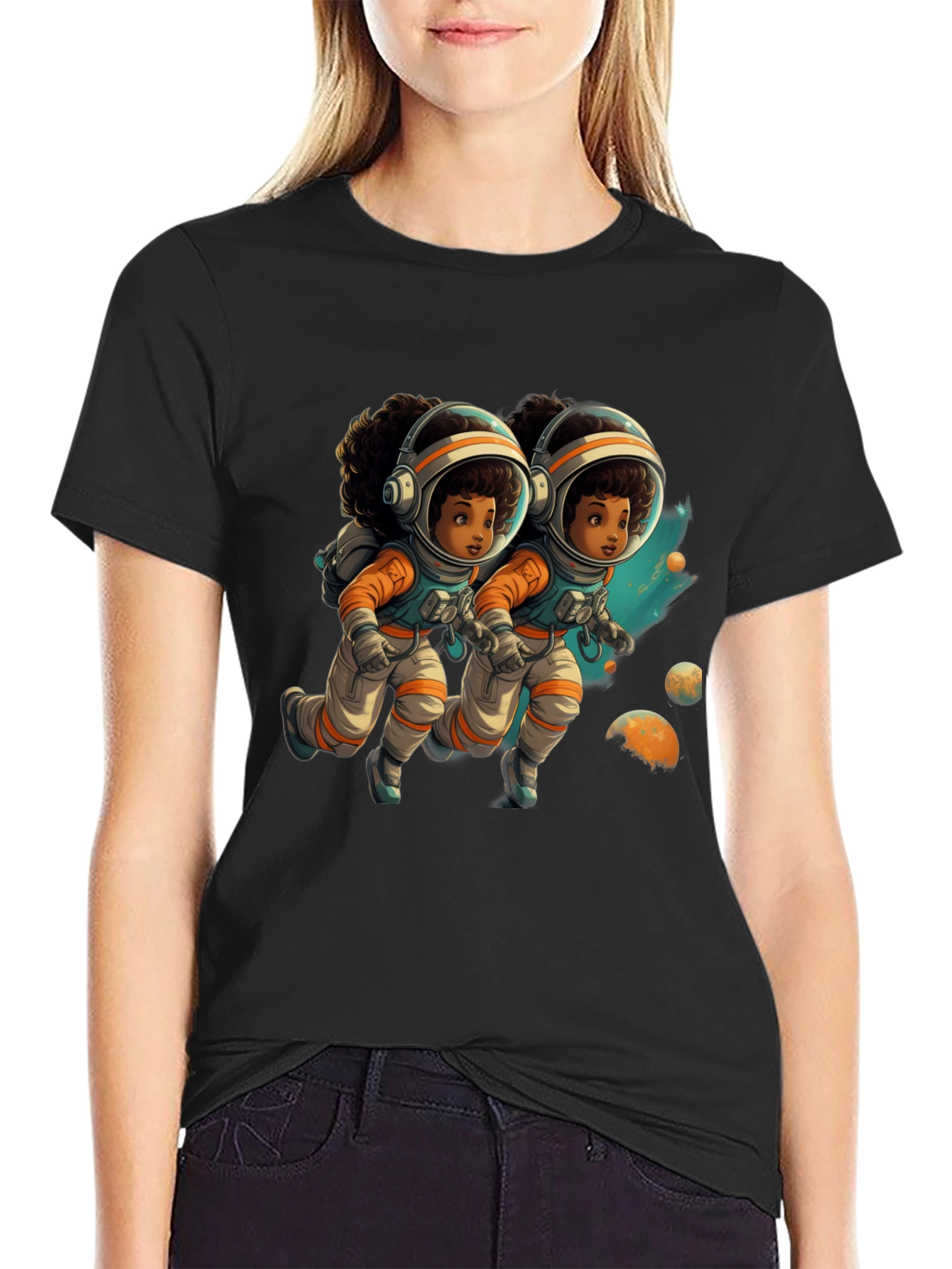 Astronaut Duo Graphic T-Shirt