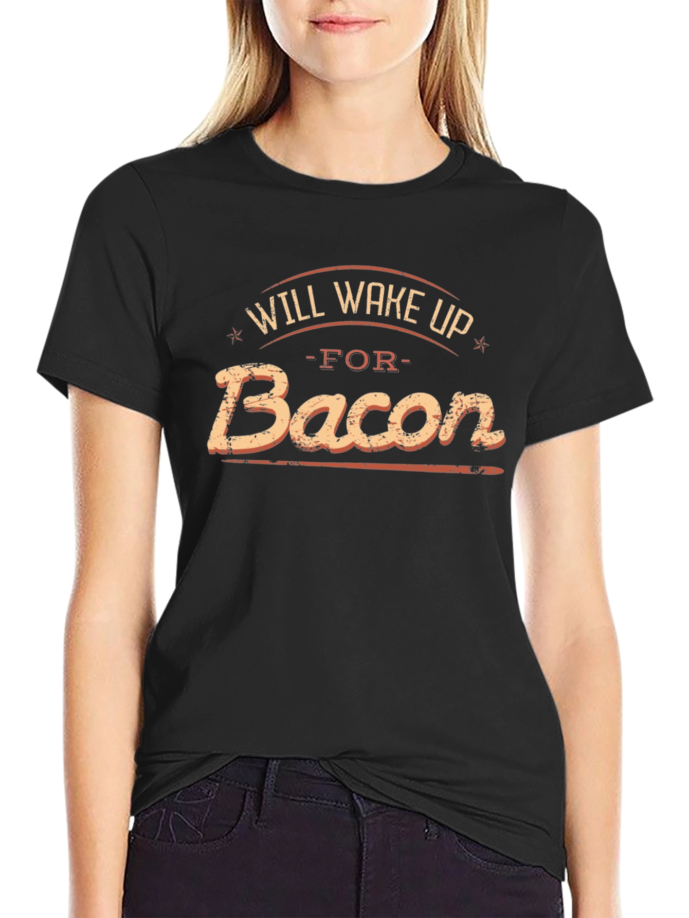 Will Wake Up For Bacon Graphic T-Shirt