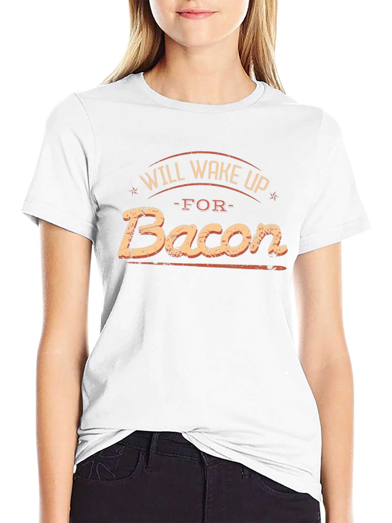 Will Wake Up For Bacon Graphic T-Shirt