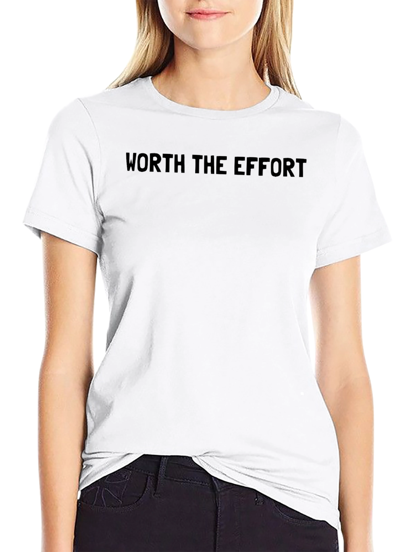 Worth The Effort Black T-Shirt