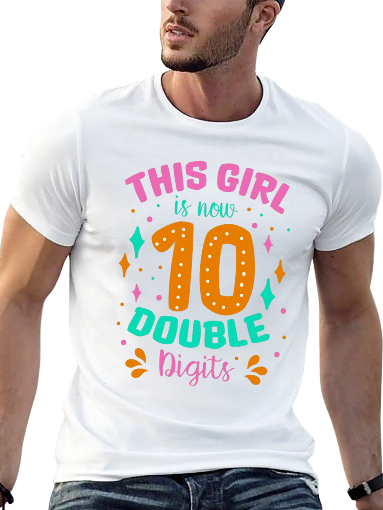 10th Birthday Girl T-Shirt: Double Digits