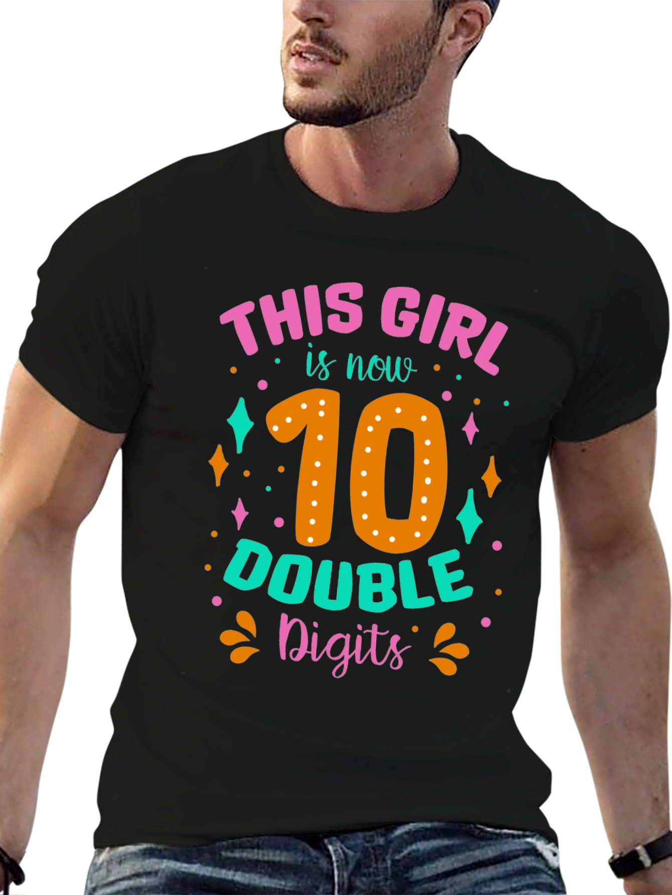 10th Birthday Girl T-Shirt: Double Digits