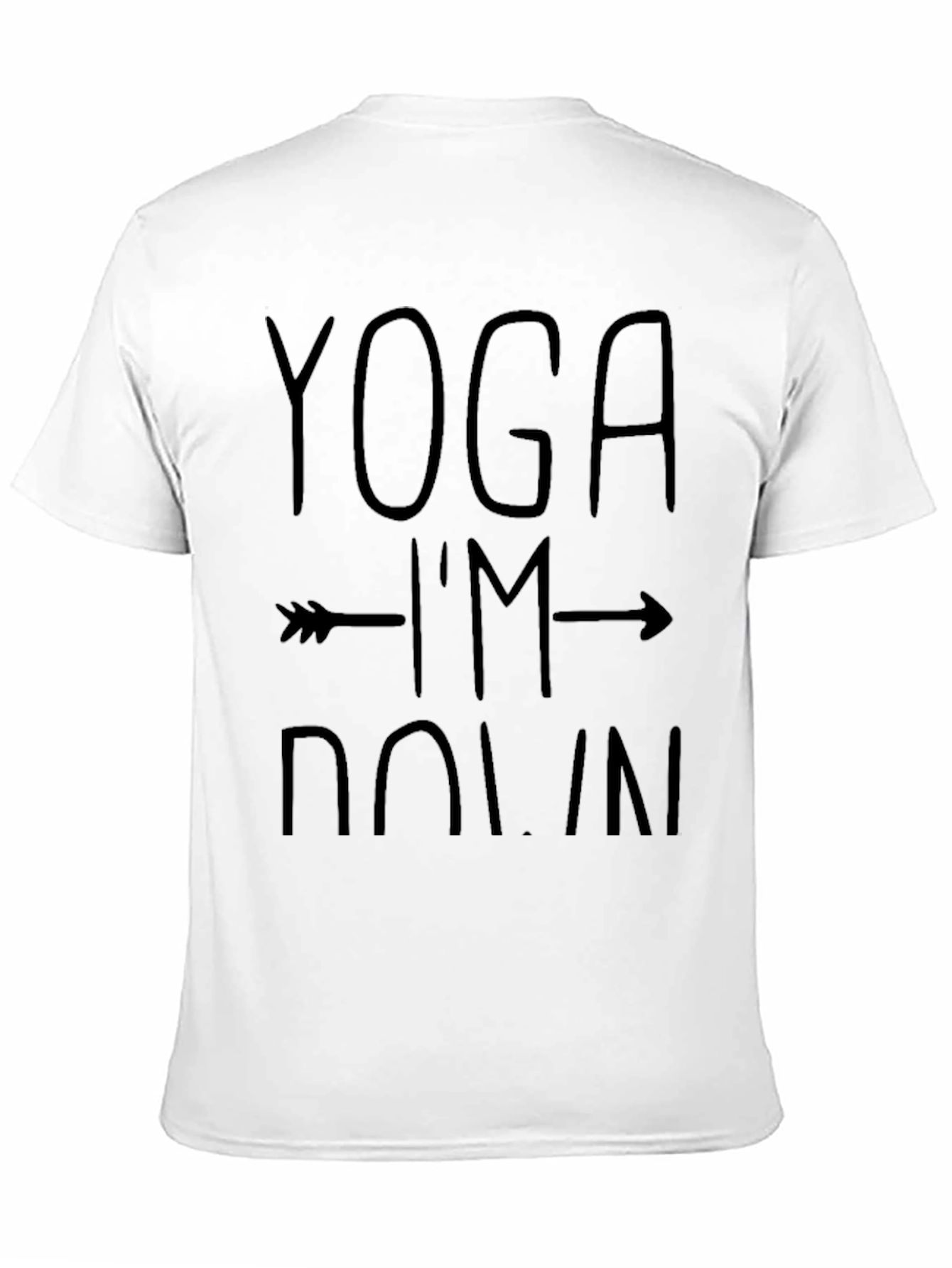 Yoga Im Down Black Graphic Tee