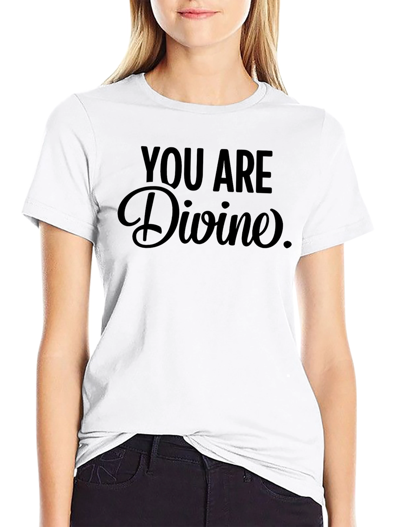 You Are Divine Graphic Tee - Stylish Comfort