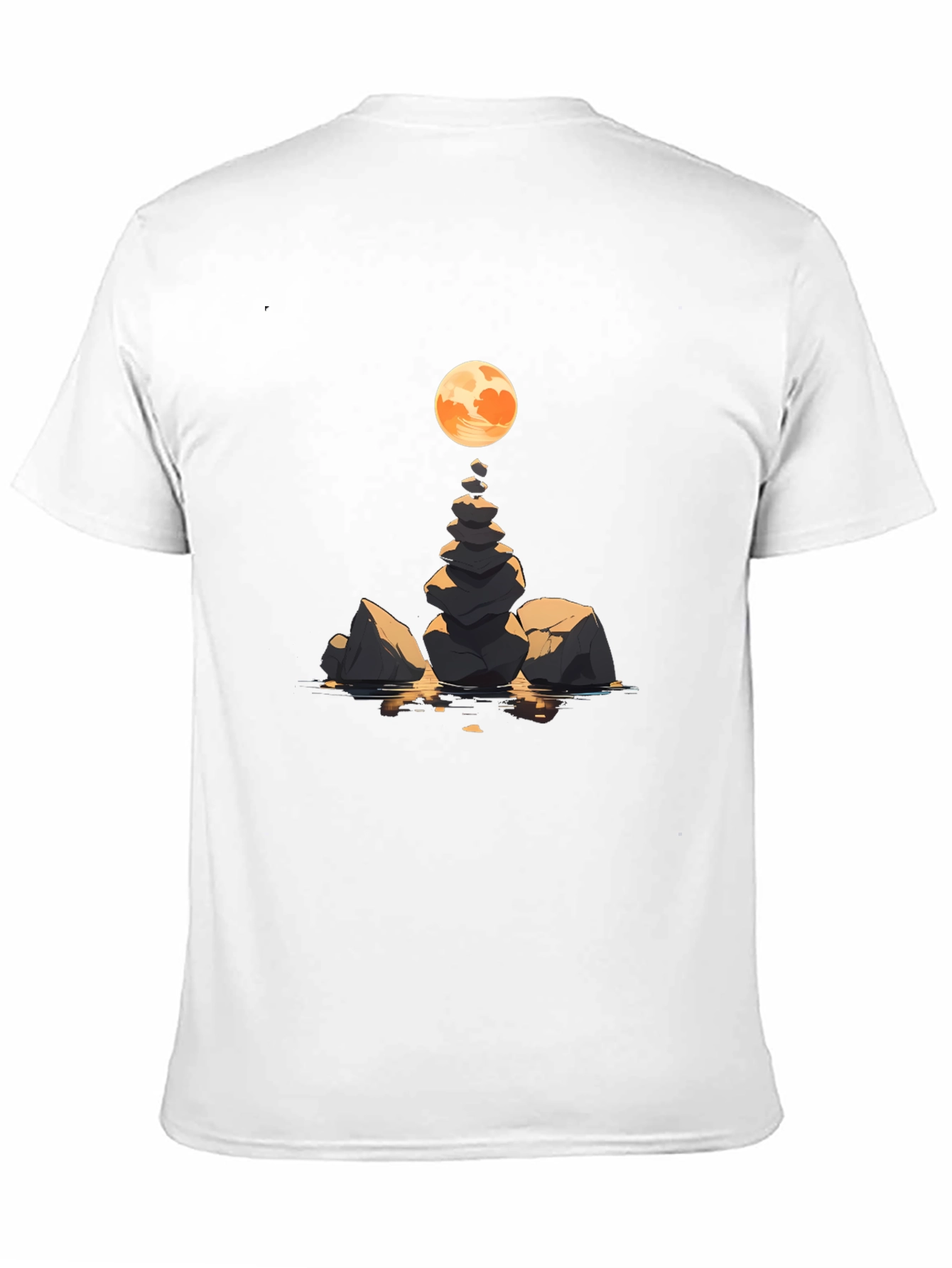 Zen Rock Stack & Moon Graphic Tee