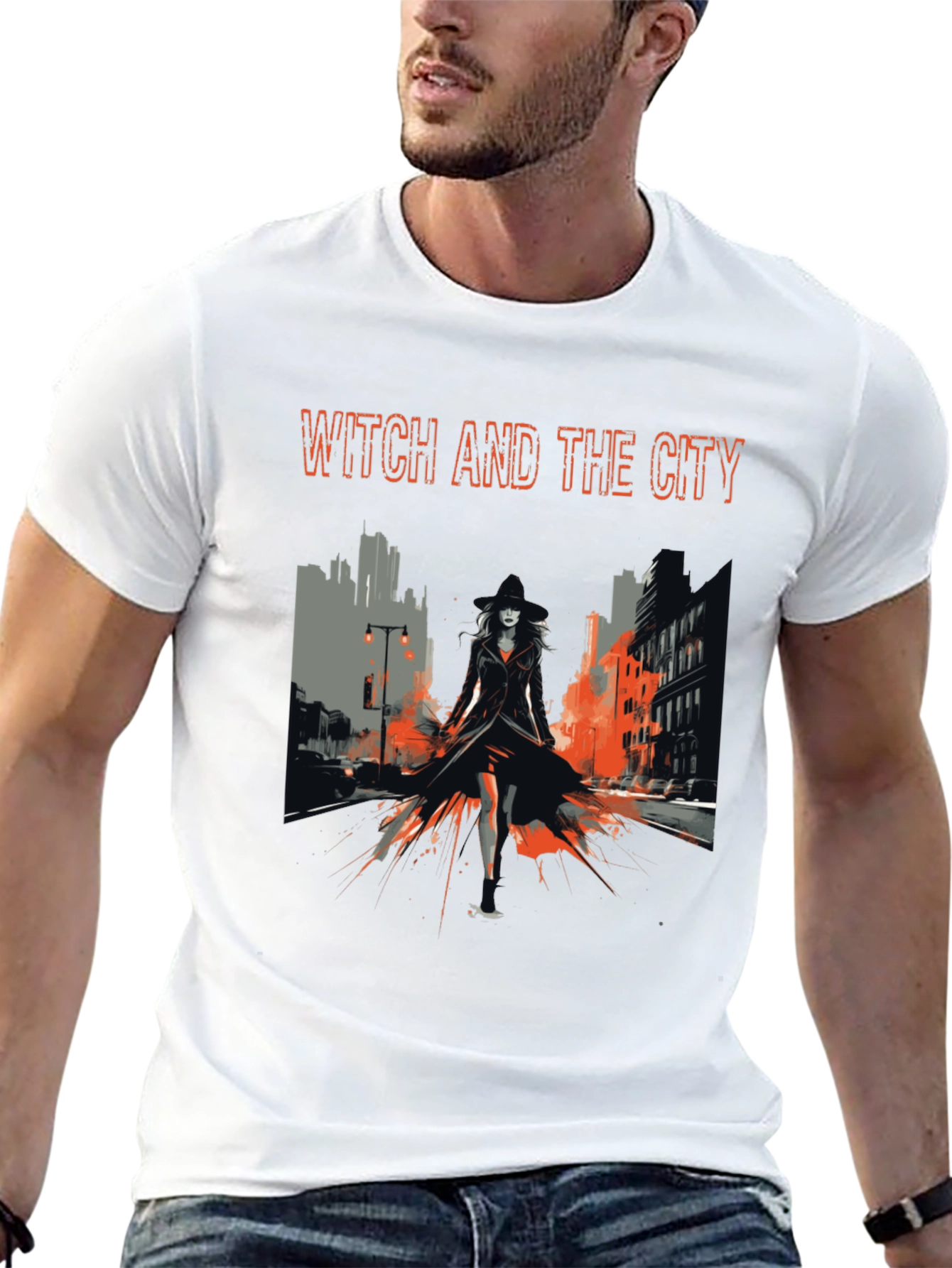 Witch and the City Black T-Shirt