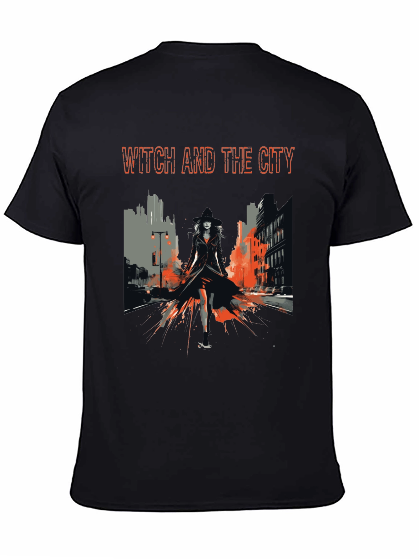 Witch and the City Black T-Shirt