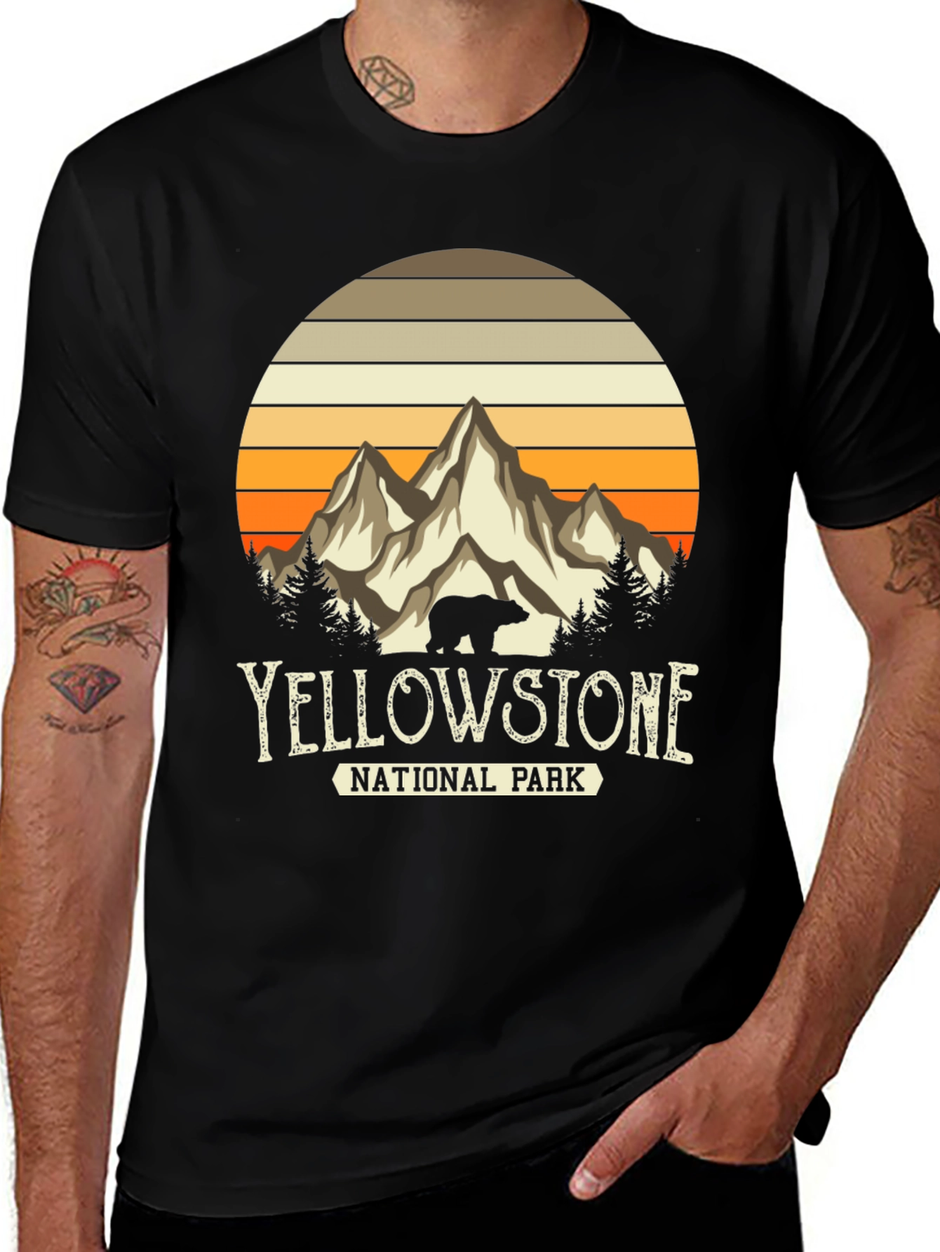 Yellowstone National Park T-Shirt - Bear Mountain Design