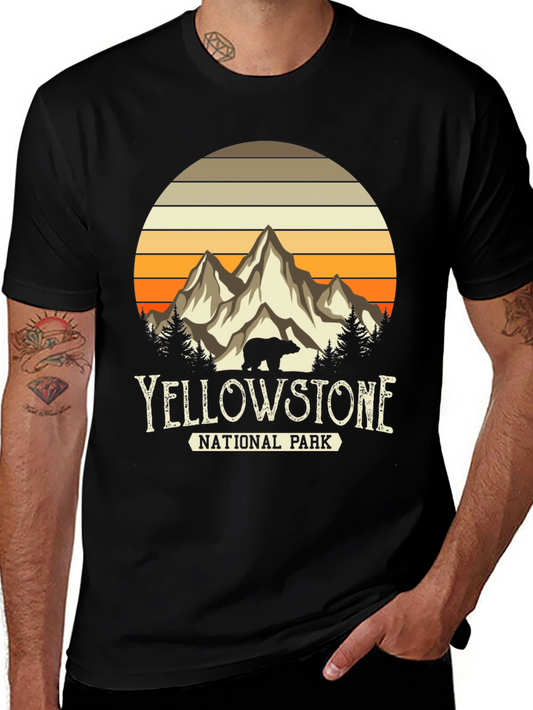 Yellowstone National Park T-Shirt - Bear Mountain Design