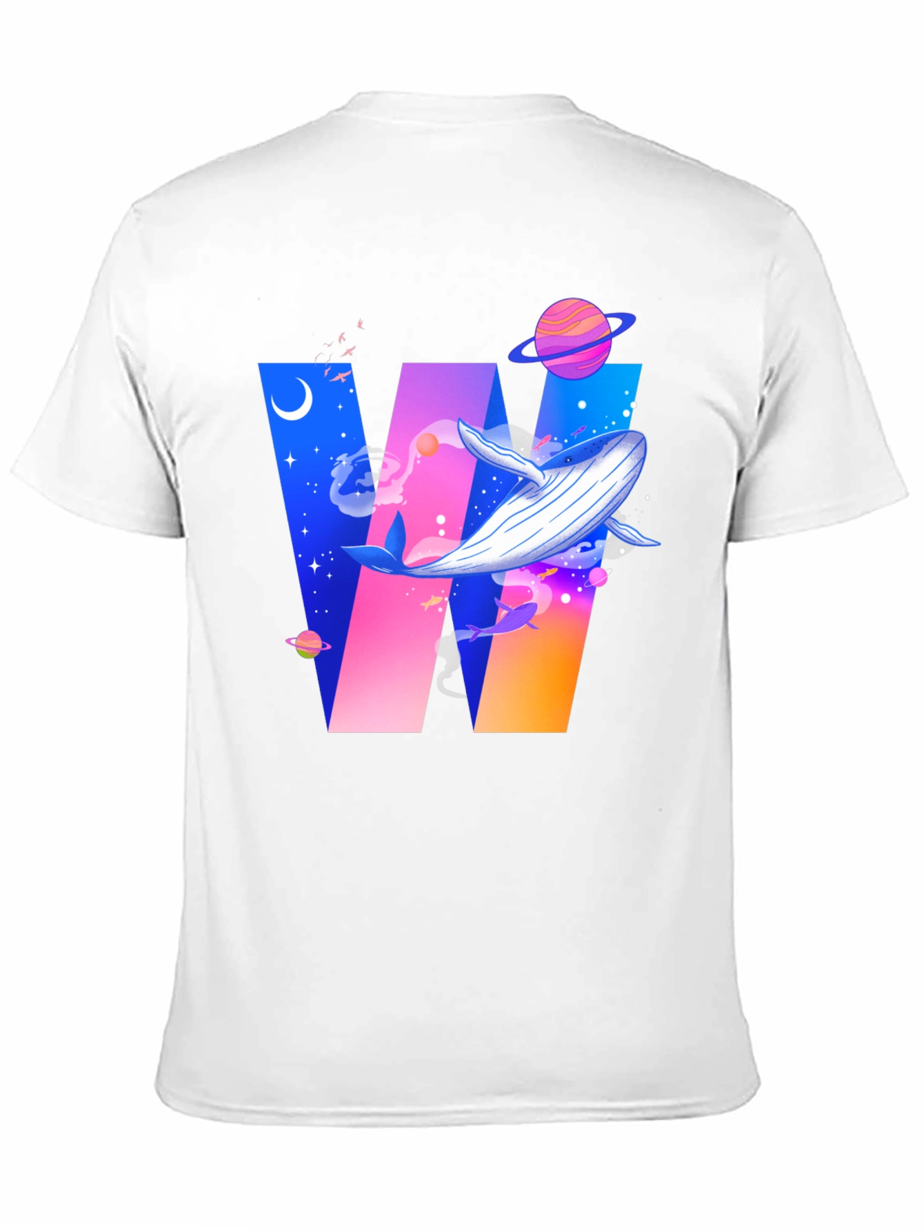 Whale Galaxy Graphic T-Shirt