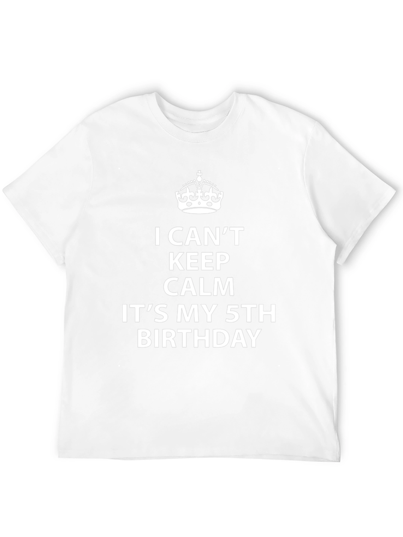 5th Birthday T-Shirt - I Cant Keep Calm