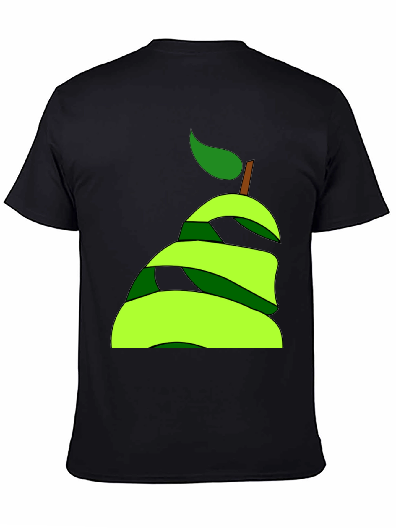 Abstract Pear Graphic Tee - Modern Fruit Lovers Style