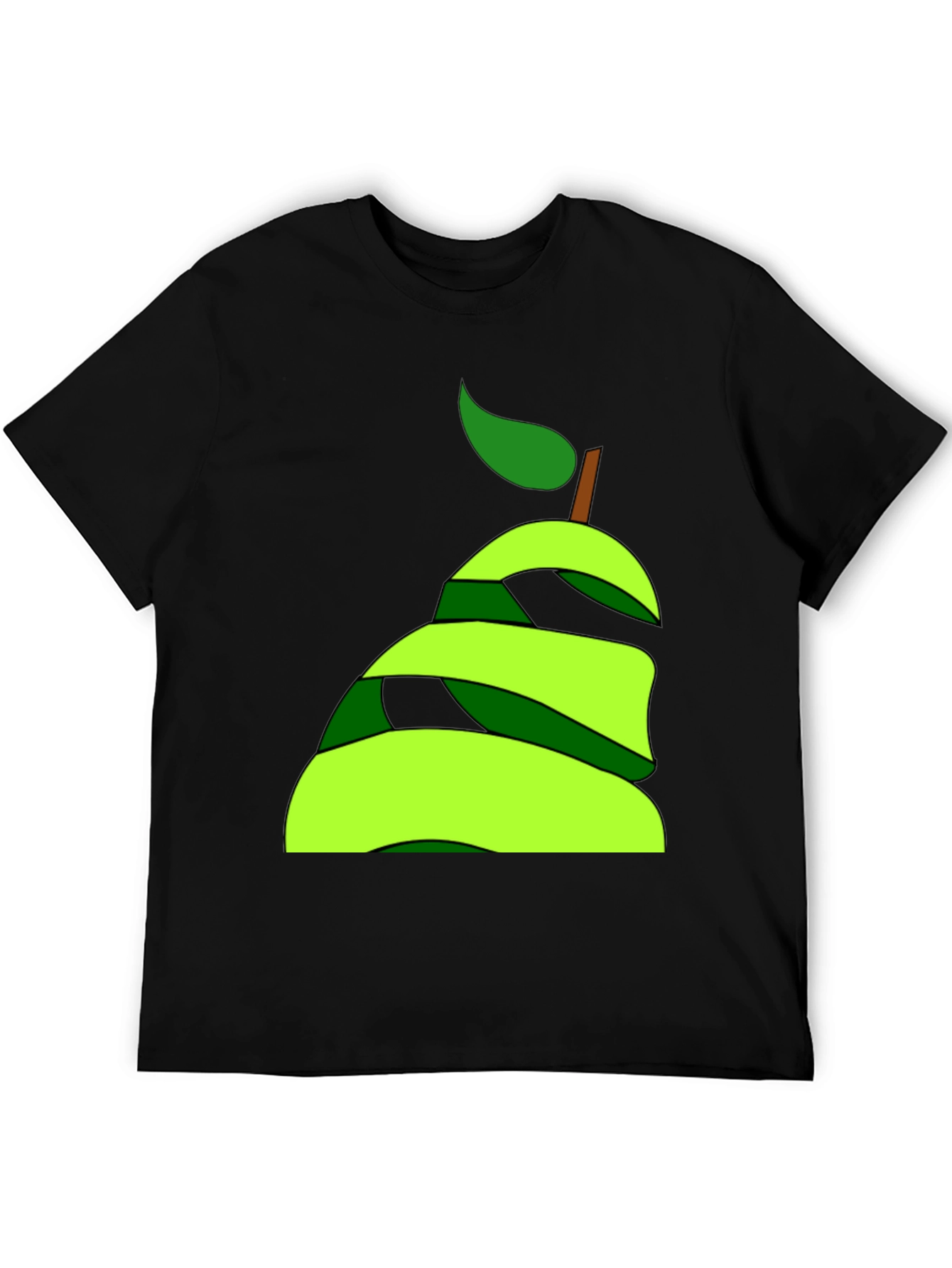 Abstract Pear Graphic Tee - Modern Fruit Lovers Style