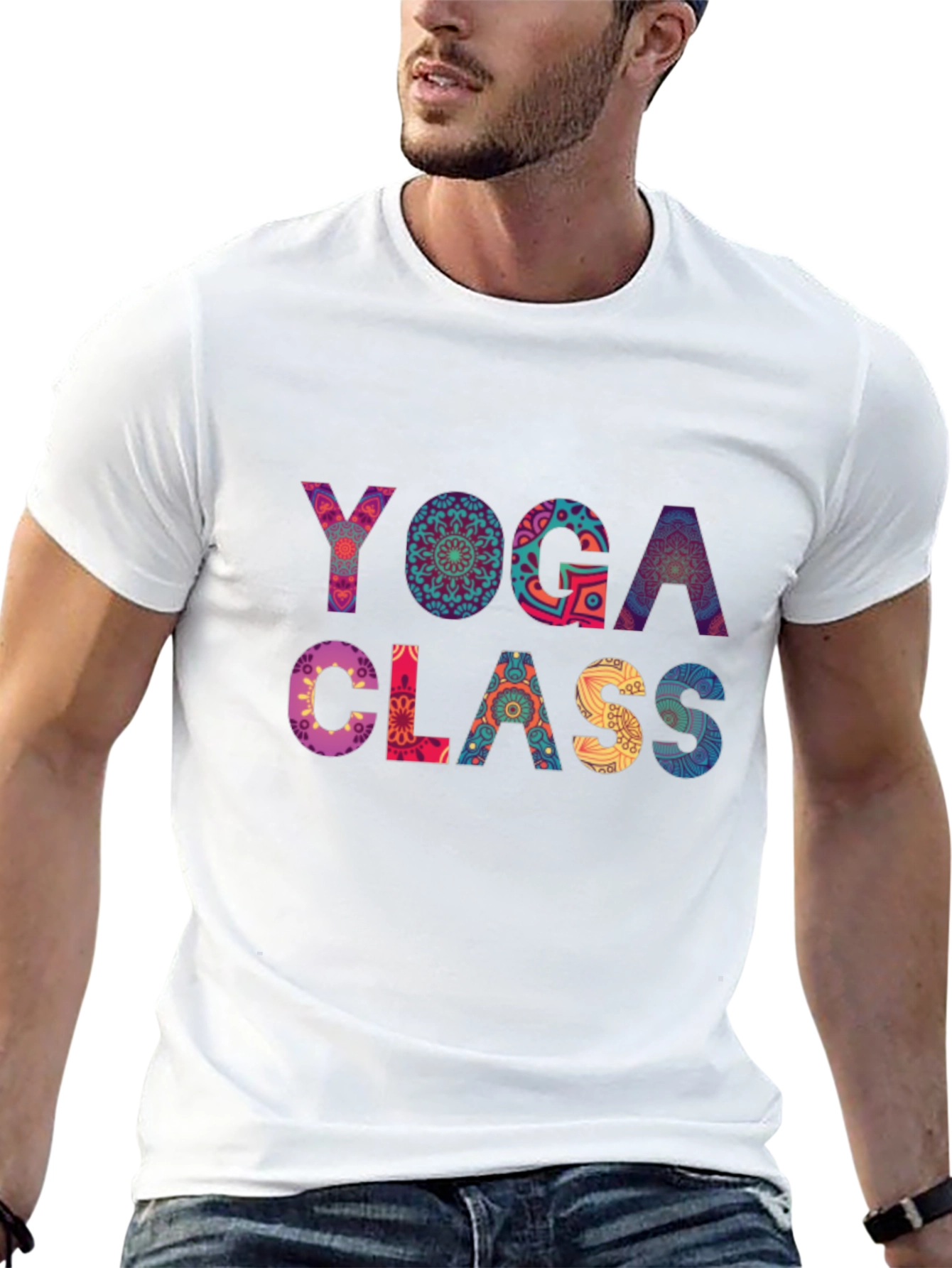 Yoga Class Graphic Tee - Mens Black T-Shirt