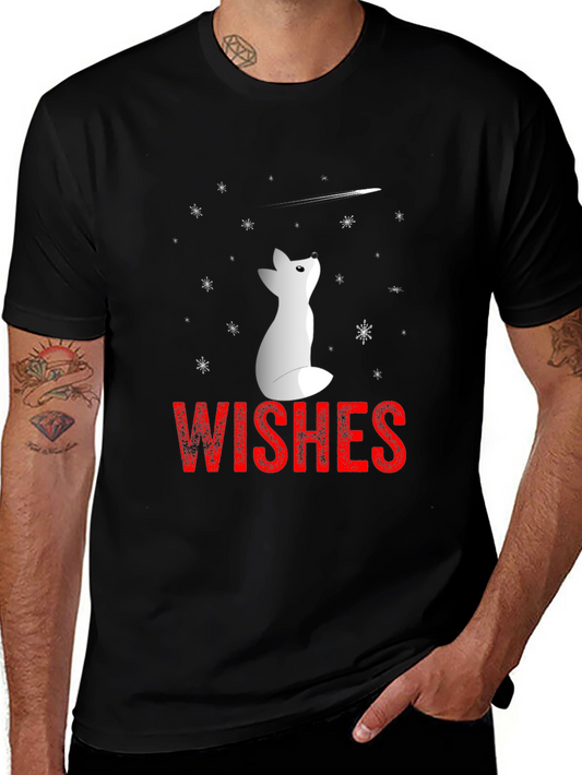 Winter Wishes Graphic Tee - Black