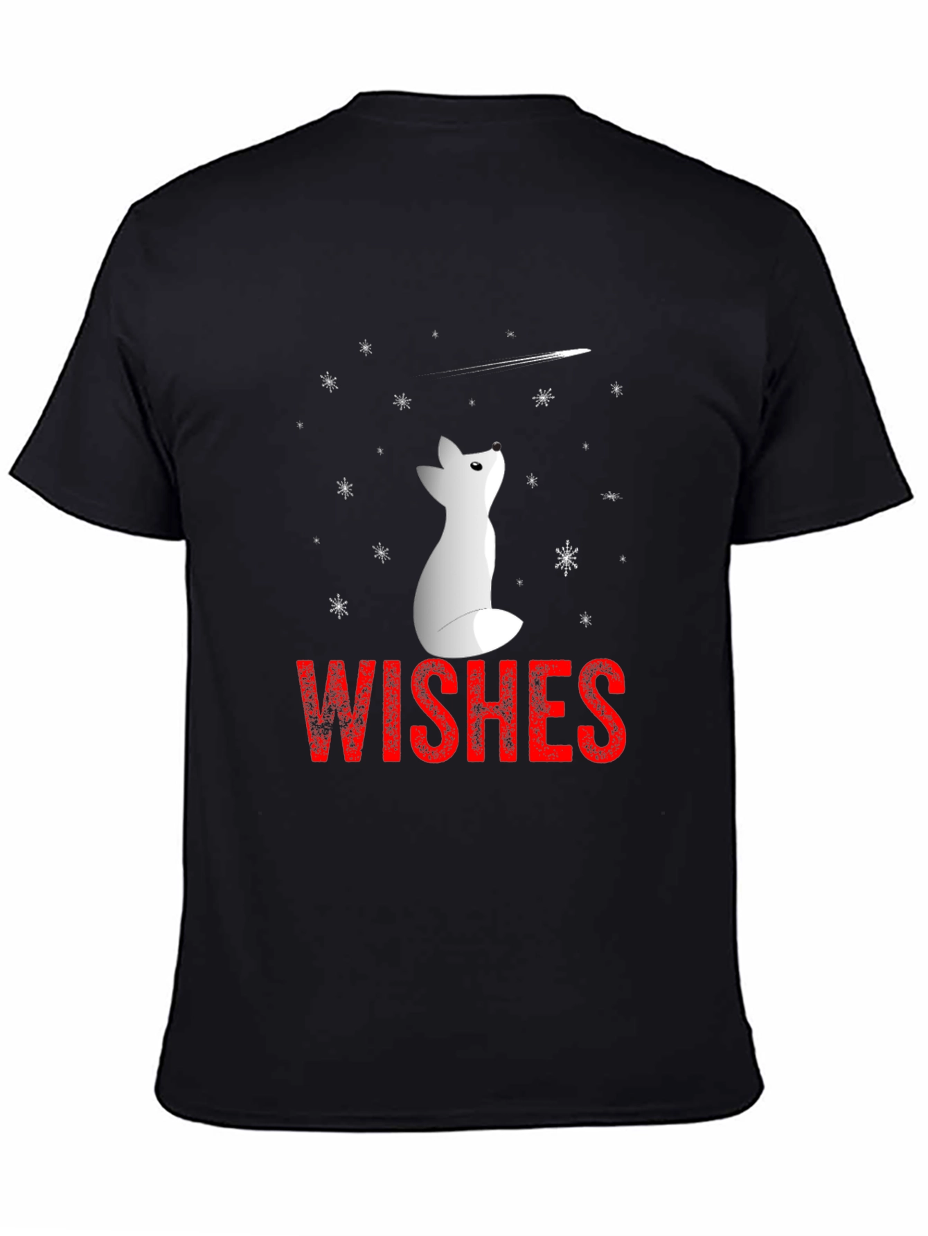 Winter Wishes Graphic Tee - Black