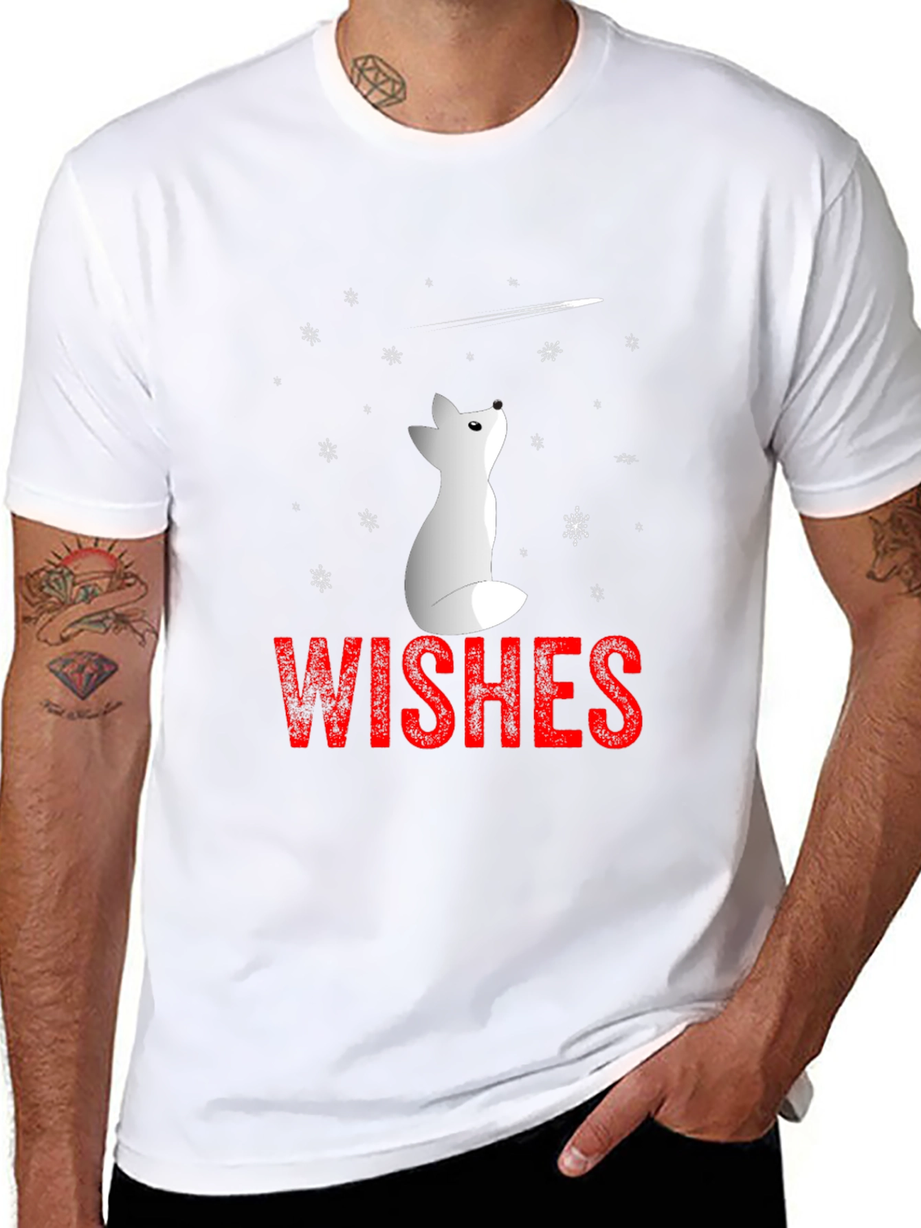 Winter Wishes Graphic Tee - Black