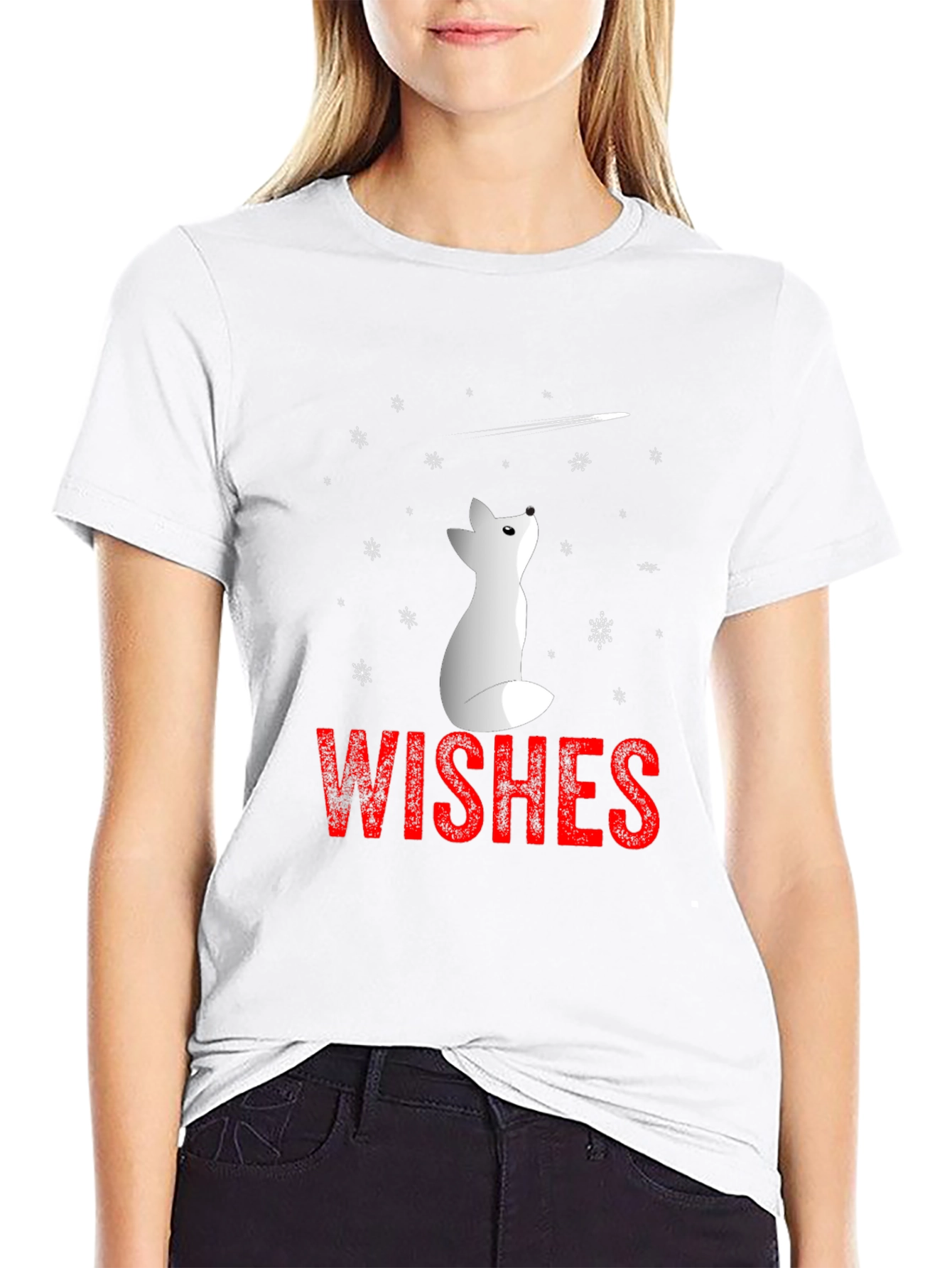Winter Wishes Graphic Tee - Black