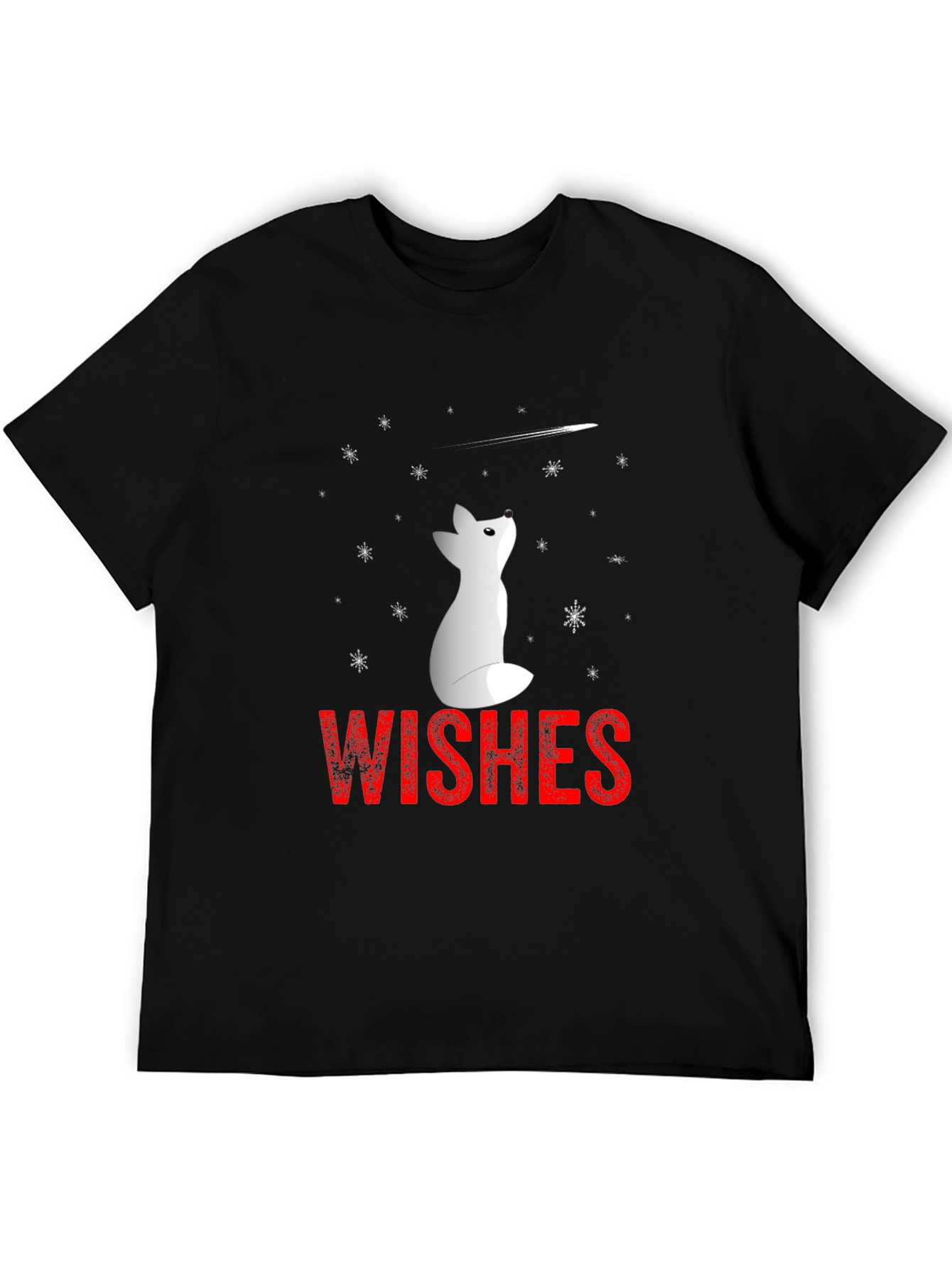 Winter Wishes Graphic Tee - Black