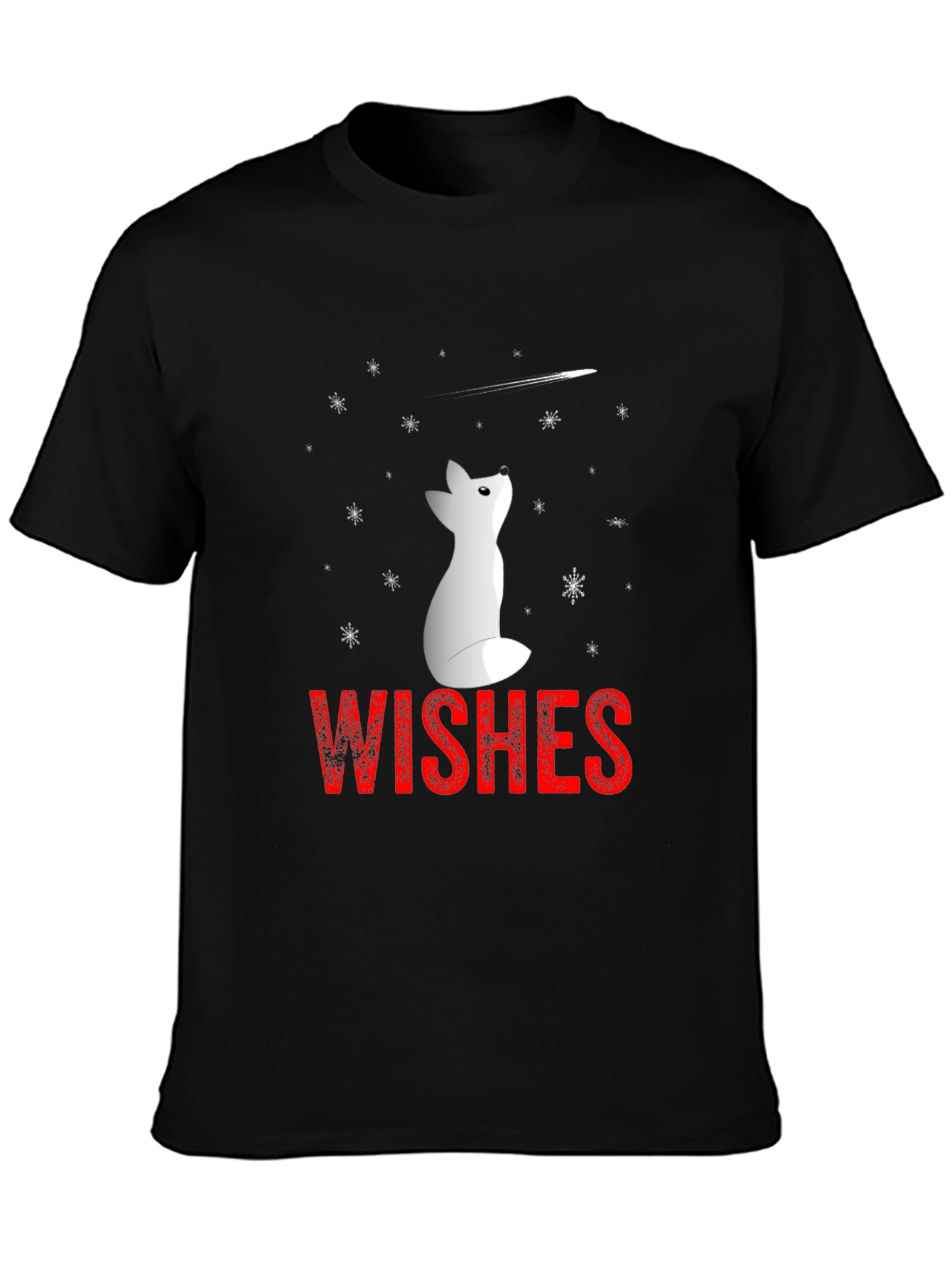 Winter Wishes Graphic Tee - Black