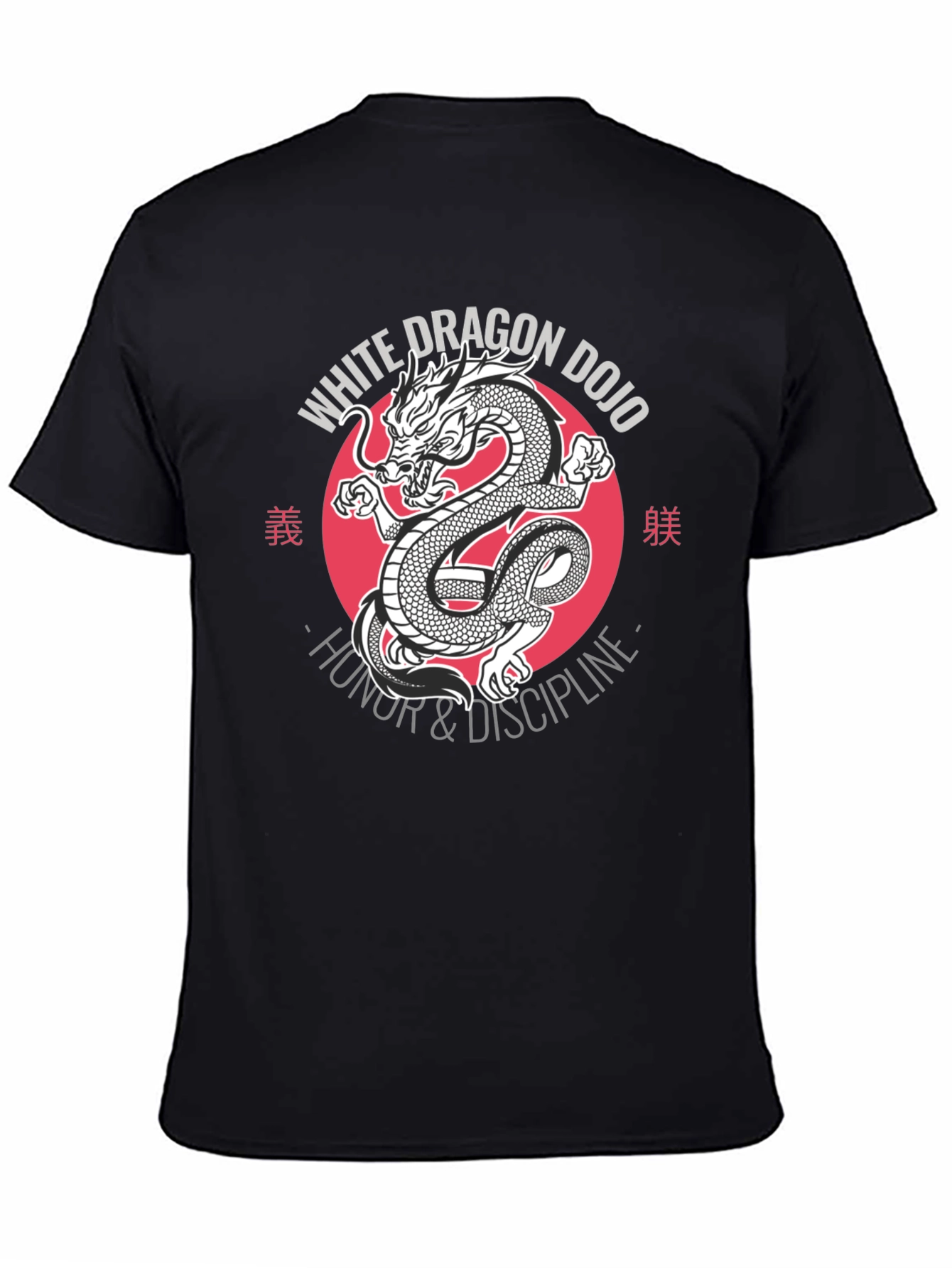 White Dragon Dojo T-Shirt - Honor & Discipline