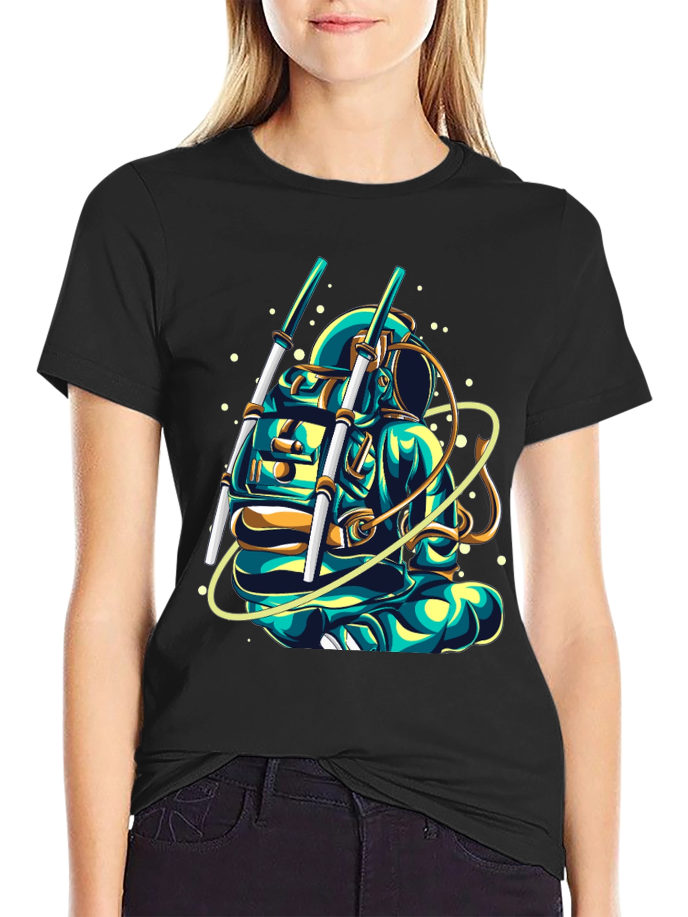 Astronaut Graphic T-Shirt - Cool Space Design