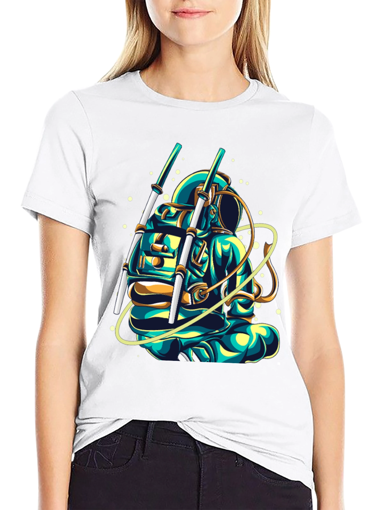 Astronaut Graphic T-Shirt - Cool Space Design