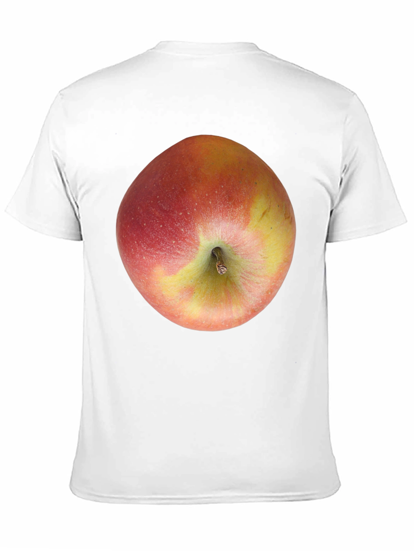 Apple Graphic Black T-Shirt - Fresh Fruit Design