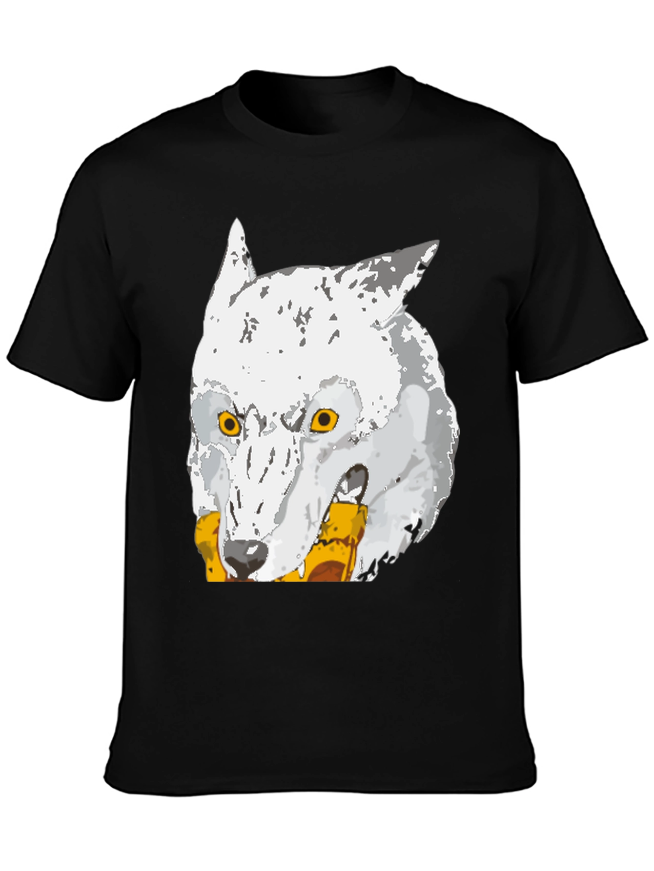 Wolf Graphic Tee - Mens Black T-Shirt